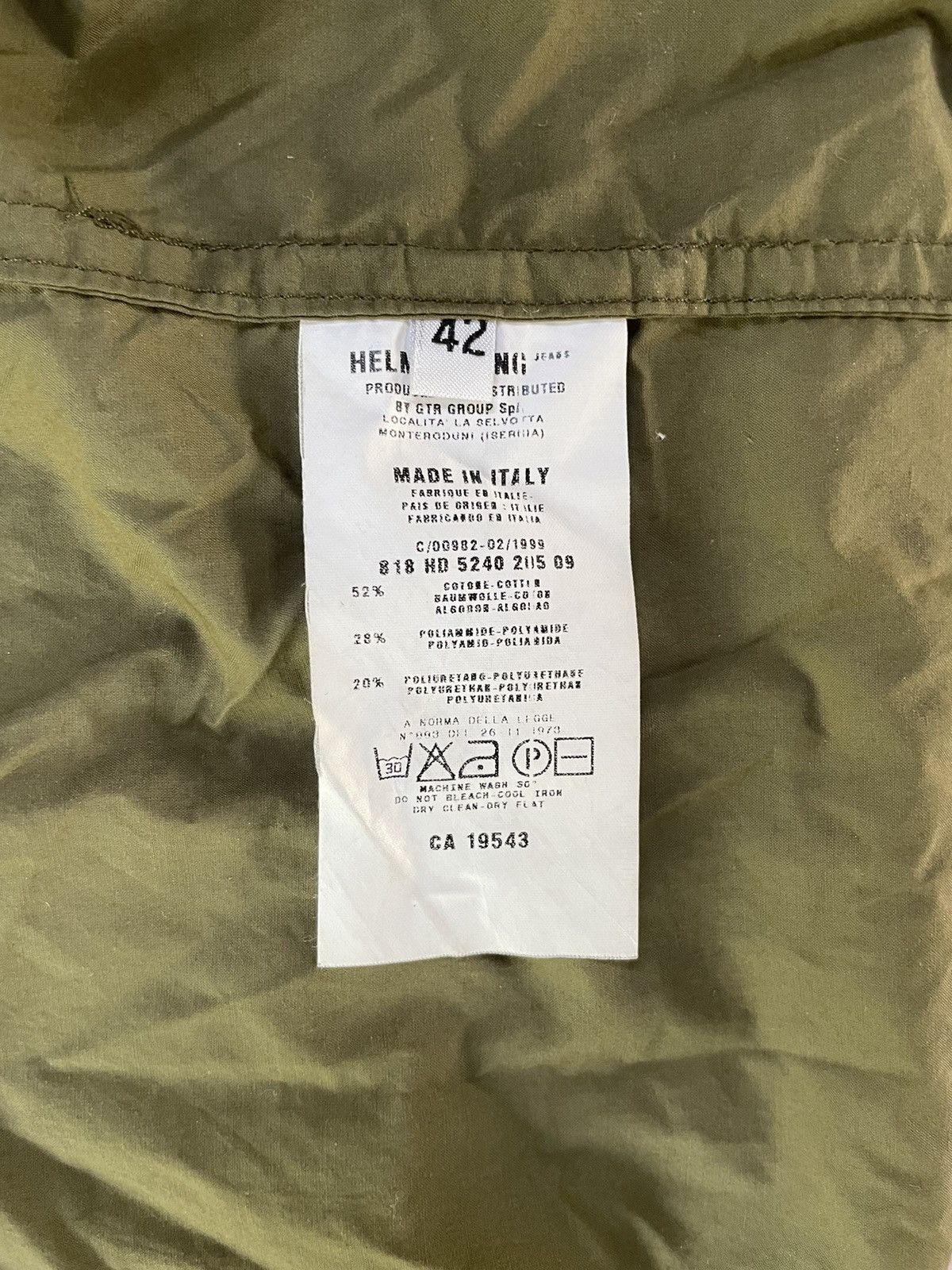 Helmut Lang × Vintage Helmut Lang 1999 Jacket Field Army Khaki Size US XS / EU 42 / 0 - 14 Thumbnail