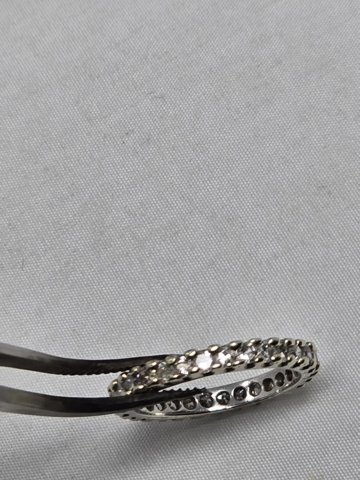 Other ​14k White Gold ~0.88ctw Diamond Eternity Band Ring 2.9g Size ONE SIZE - 3 Thumbnail
