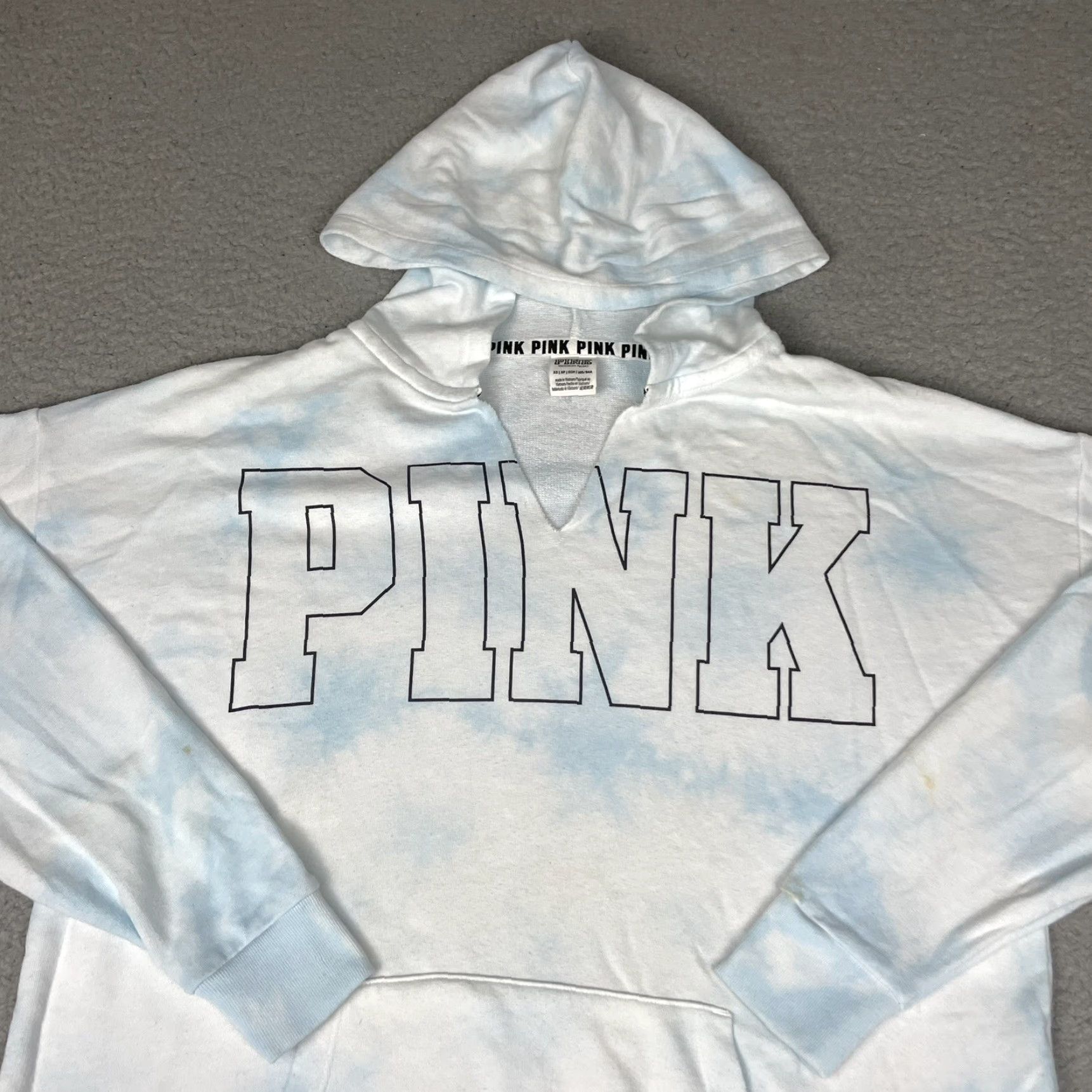 Victoria's Secret VINTAGE Victoria's Secret PINK Sweatshirt XS Adult Blue Tie Dye Logo Graphic Size XS / US 0-2 / IT 36-38 - 2 Thumbnail