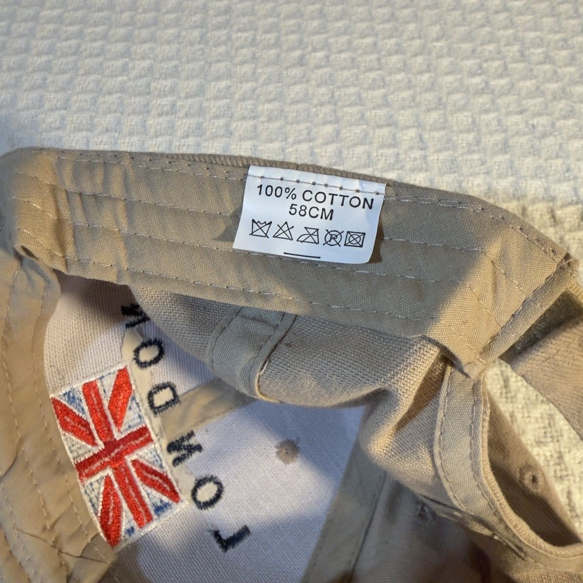Other London England Embroidered Beige Cotton Strapback Size ONE SIZE - 8 Thumbnail