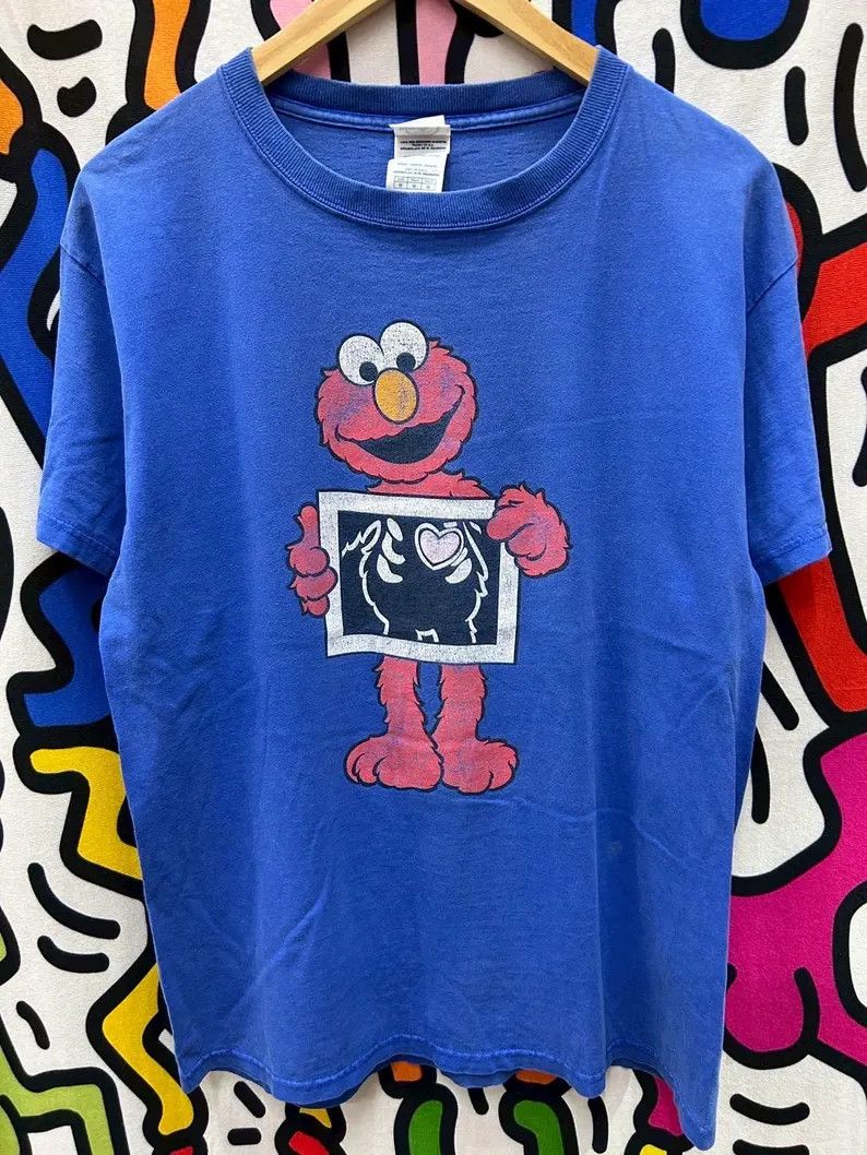 Vintage Vintage 2005 Elmo Sesame Street tshirt size M Size US M / EU 48-50 / 2 - 2 Thumbnail