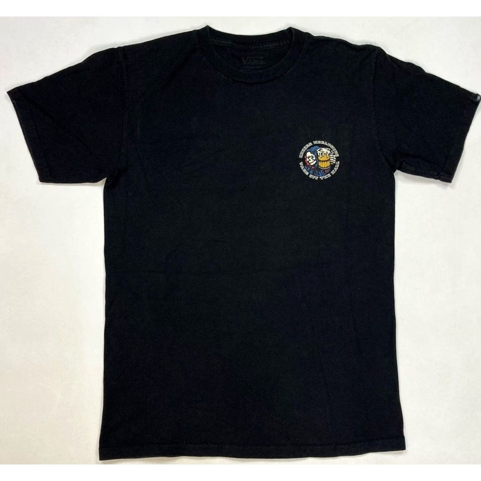 Vans VANS Shirt Men Small Black Short Sleeve Graphic Print Grim Reaper Worldwide T-Shirt Vintage? Size US S / EU 44-46 / 1 - 3 Thumbnail