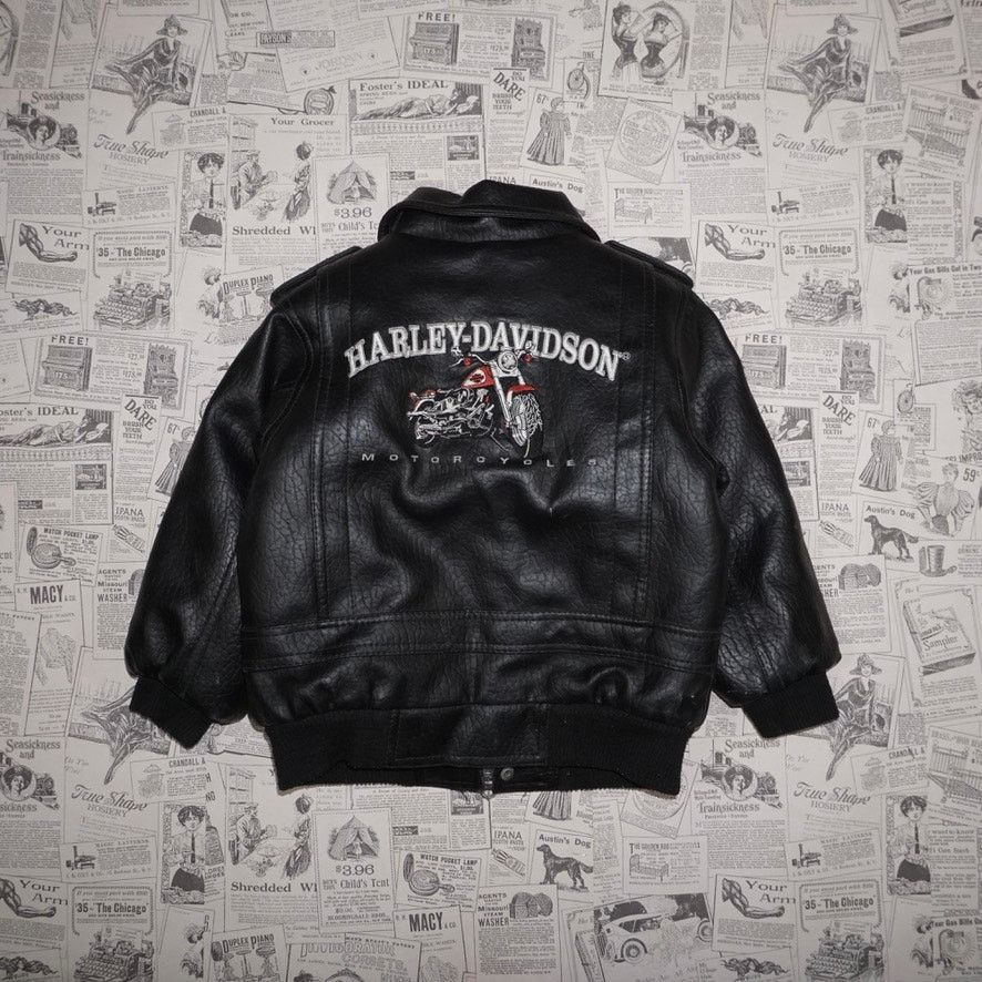 Harley Davidson 5 -Vintage Y2K Harley Davidson 90s motorcycle leather jacket Size S / US 4 / IT 40 - 1 Thumbnail