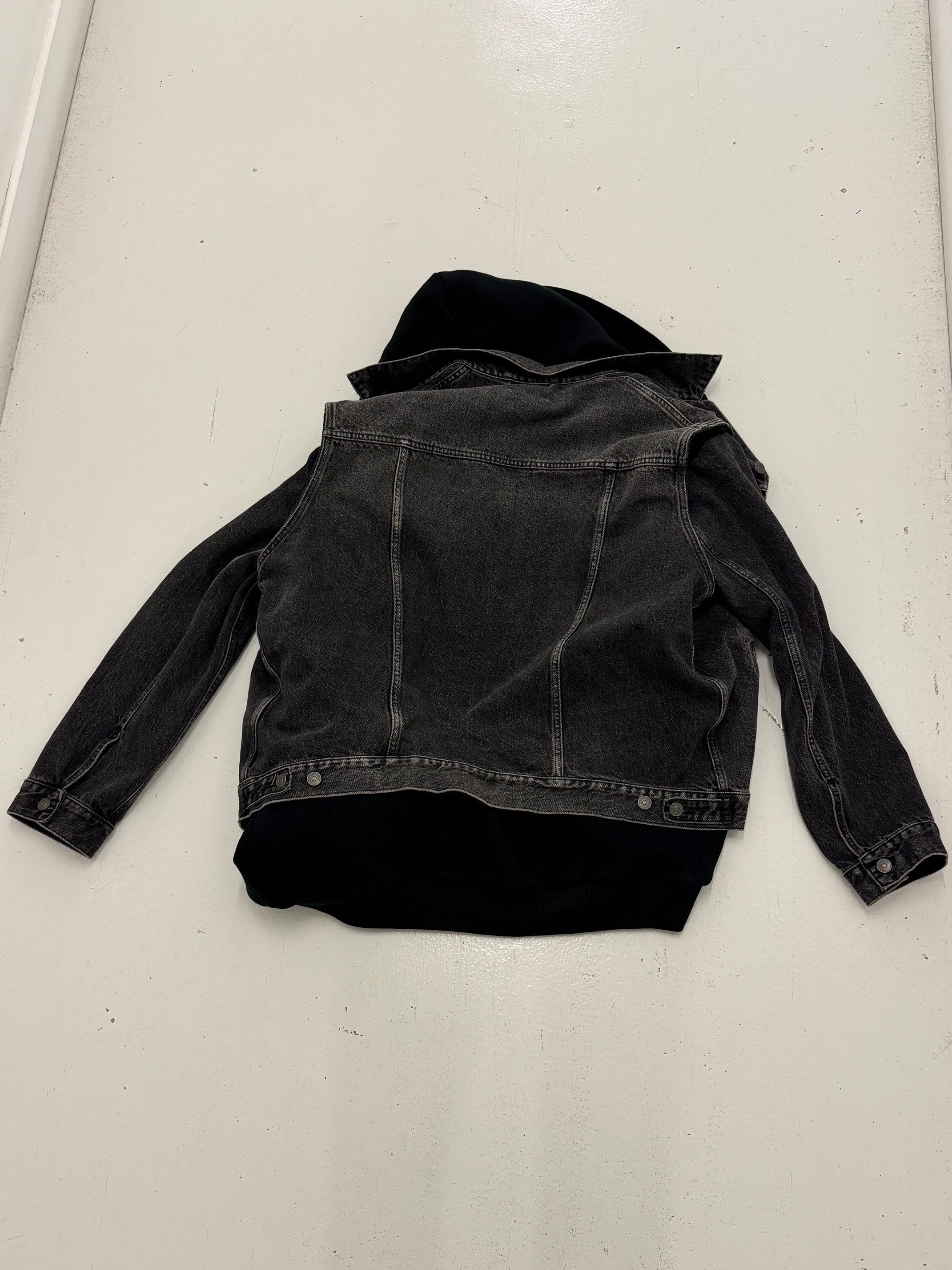Balenciaga Early Demna 'Twinset' Convertible Denim Zip Up Hoodie Jacket Size US S / EU 44-46 / 1 - 4 Thumbnail
