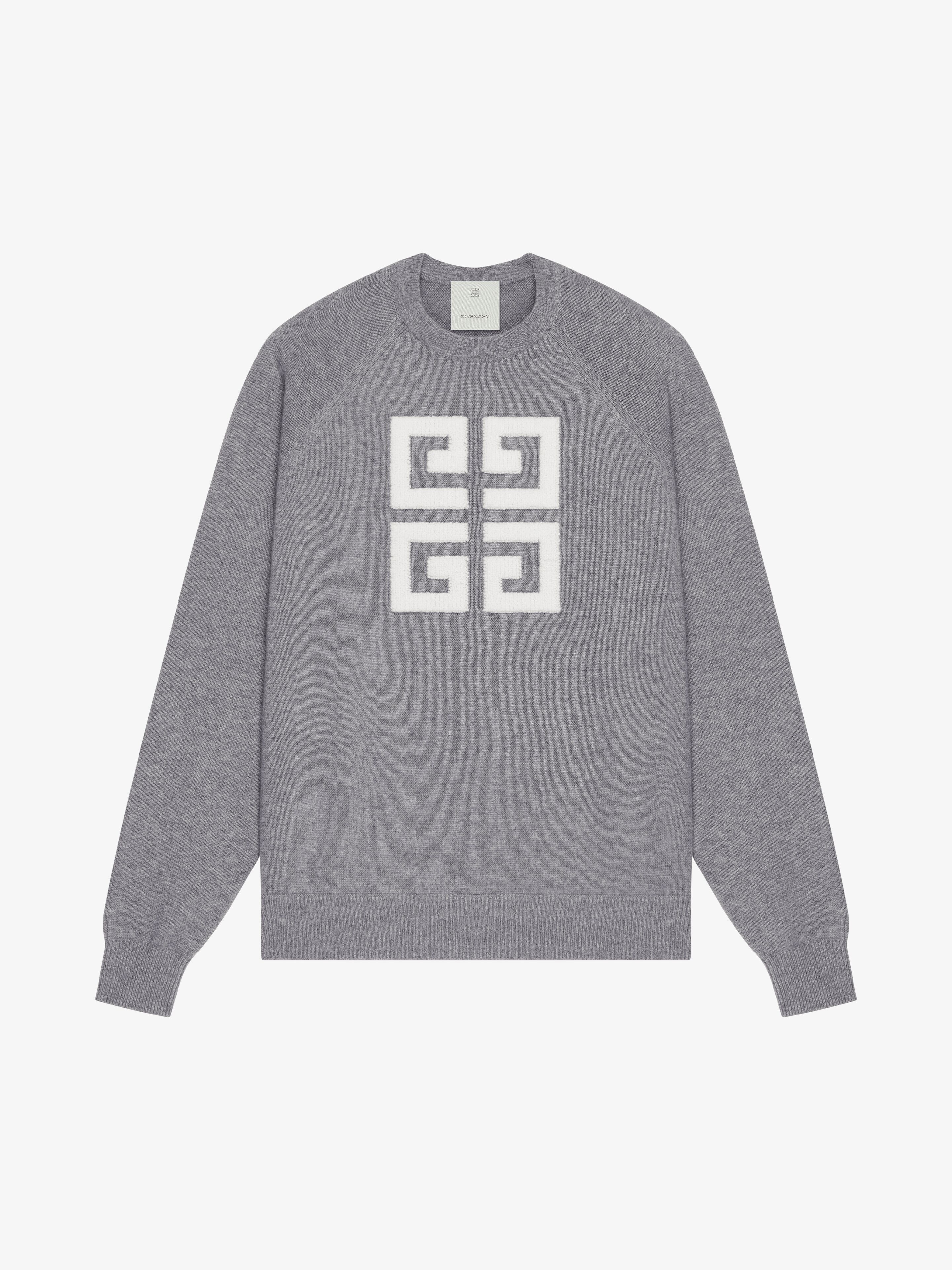Givenchy o1srvl11e0125 4G Sweater In Cashmere in Grey Size L / US 10 / IT 46 - 1 Thumbnail