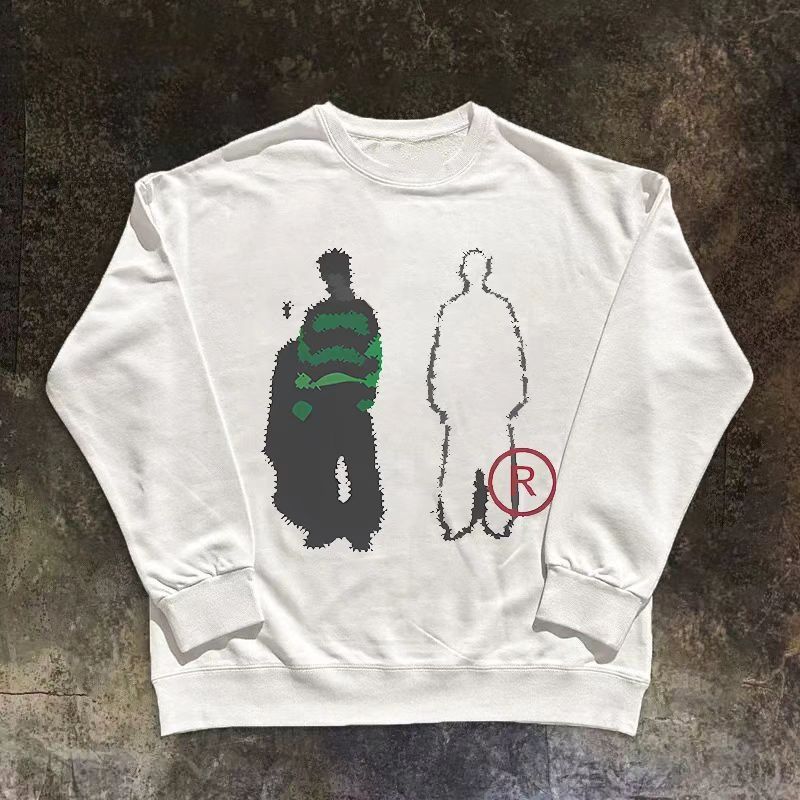 Vintage White washed retro trendy boy print sweatshirt Size US M / EU 48-50 / 2 - 1 Thumbnail