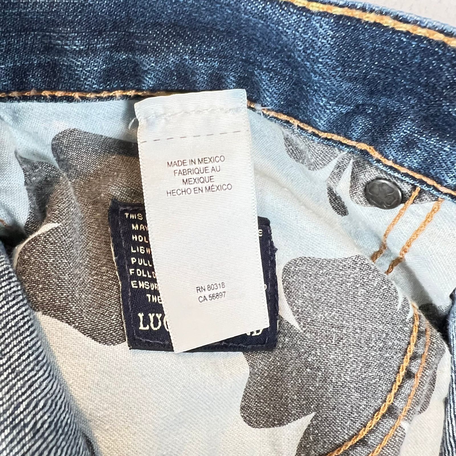 Lucky Brand Lucky Brand jeans mens 34x32 329 Classic Straight Blue Denim Size US 34 / EU 50 - 5 Thumbnail