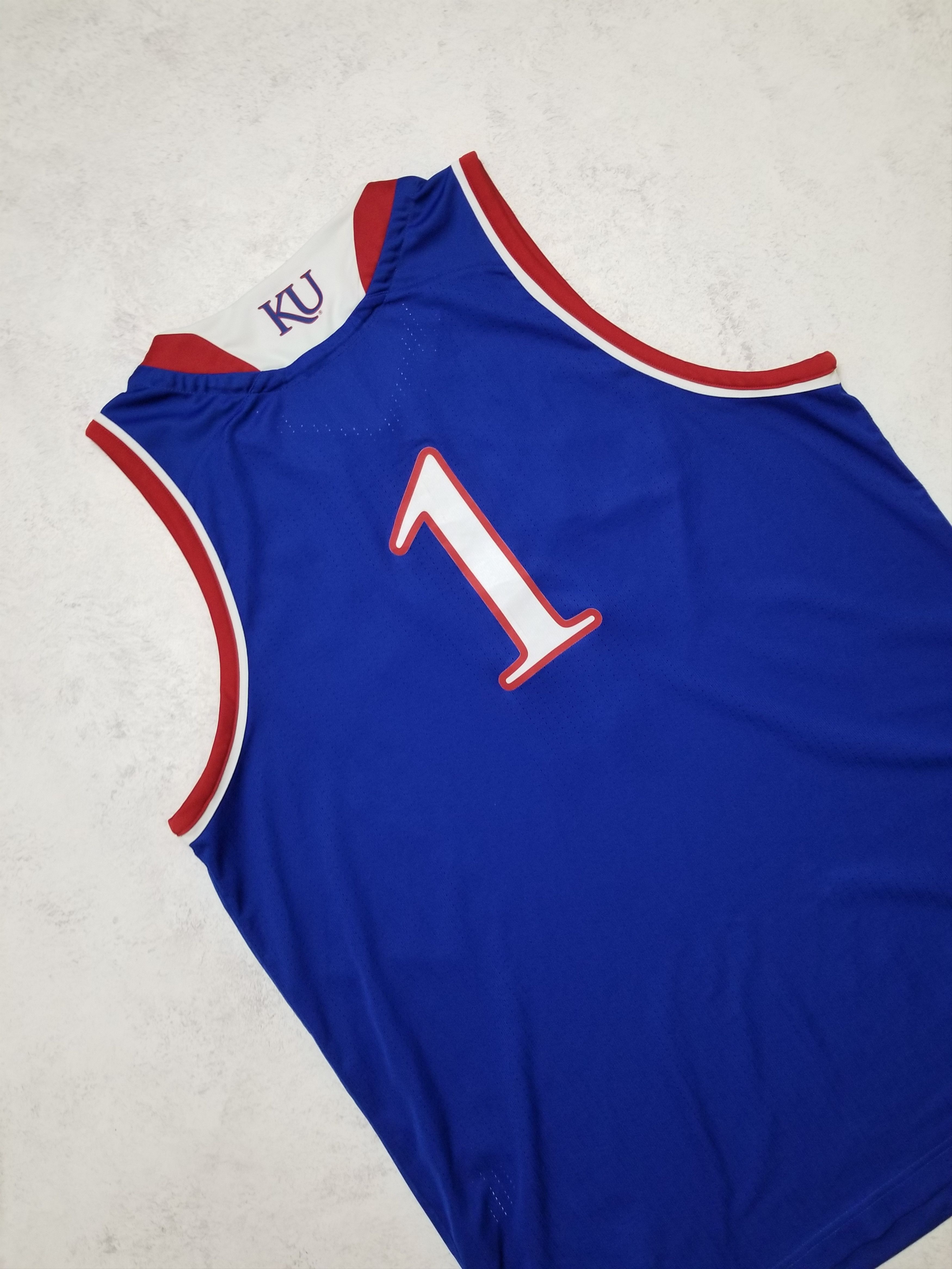 Adidas Kansas Jayhawks NCAA Basketball Jersey Size US XL / EU 56 / 4 - 4 Thumbnail