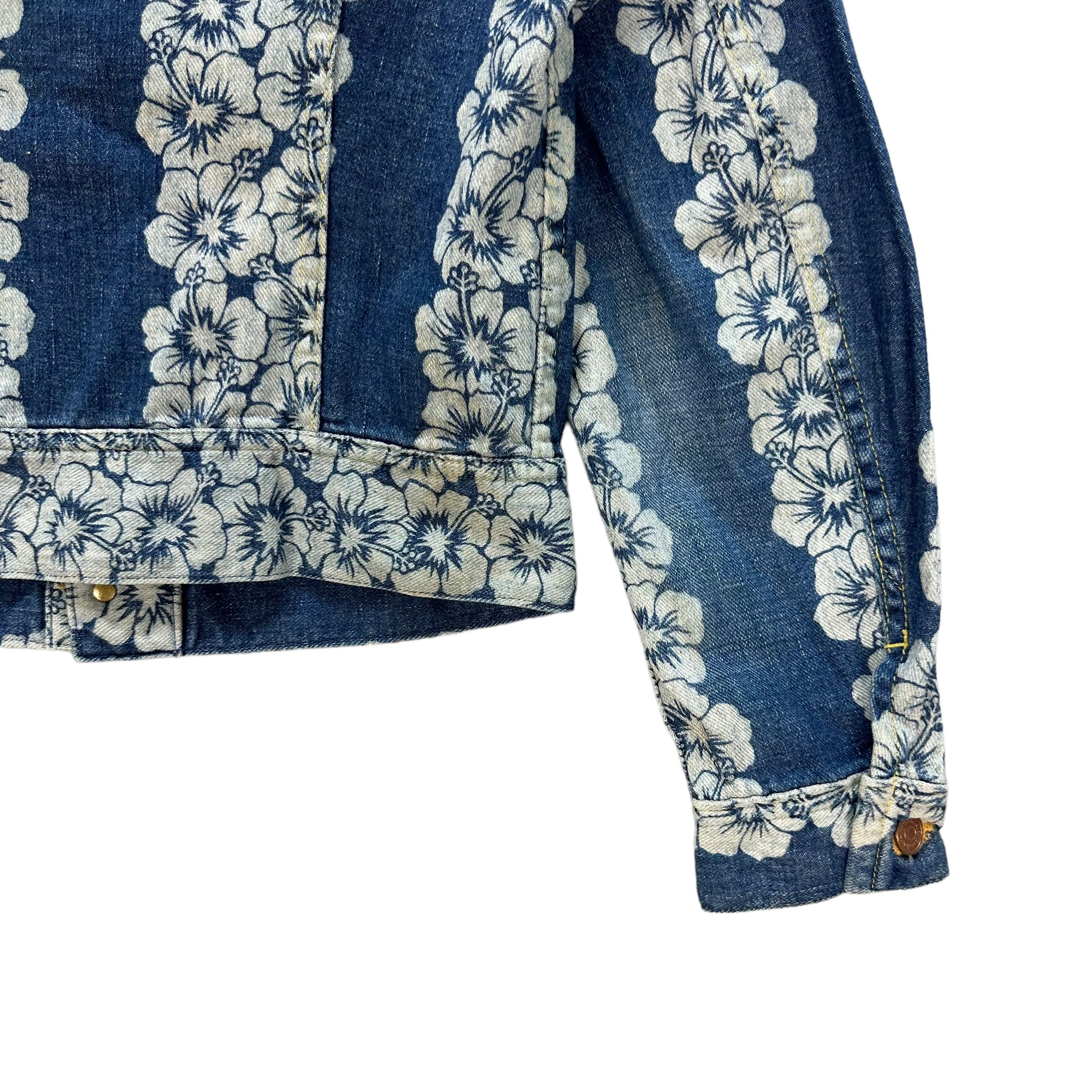 Hysteric Glamour HYSTERIC GLAMOUR FLOWER PRINT DENIM JACKET #7783-172 Size S / US 4 / IT 40 - 15 Thumbnail