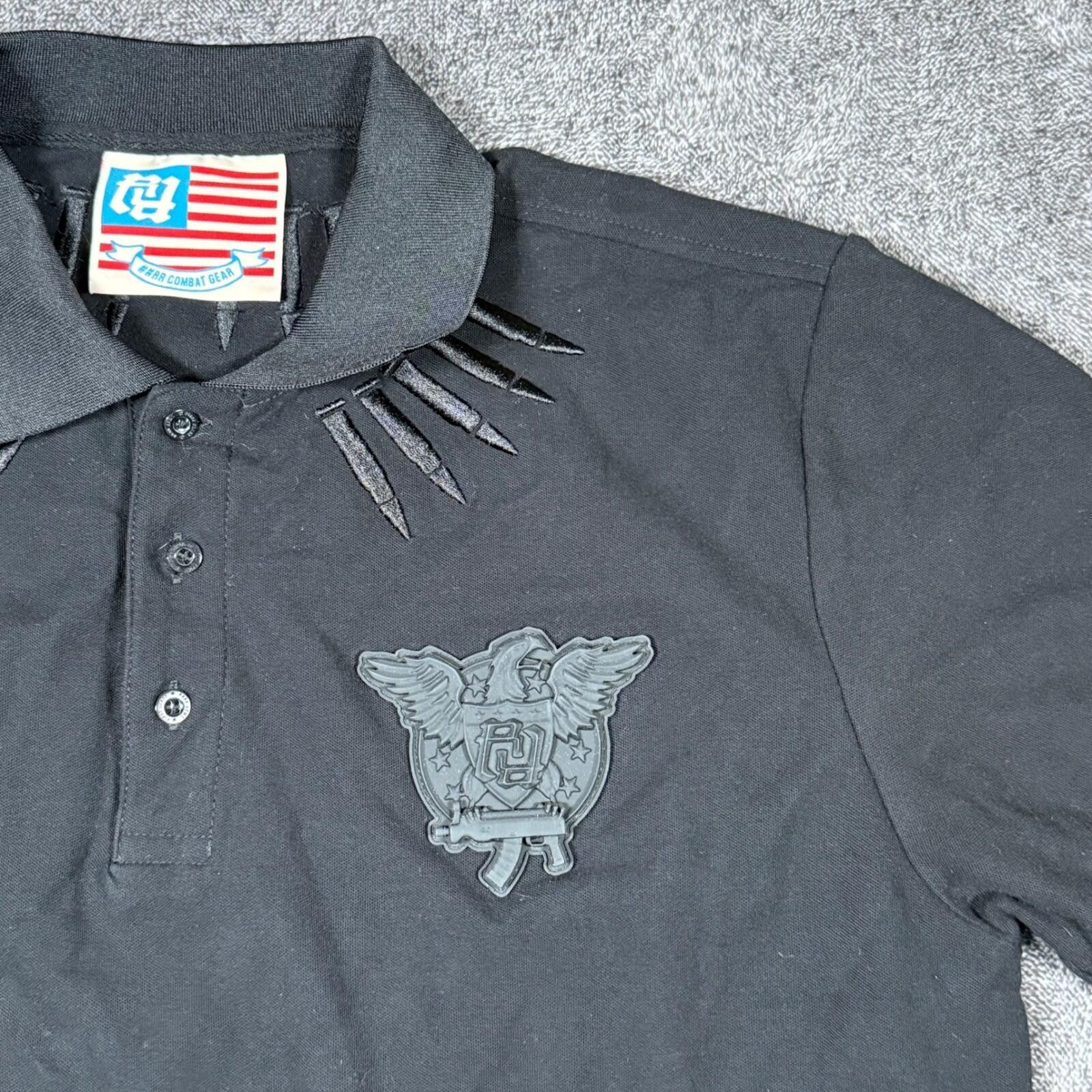 Other Really Rich Kankan Combat Polo Shirt Black Military Size L Size US L / EU 52-54 / 3 - 2 Thumbnail
