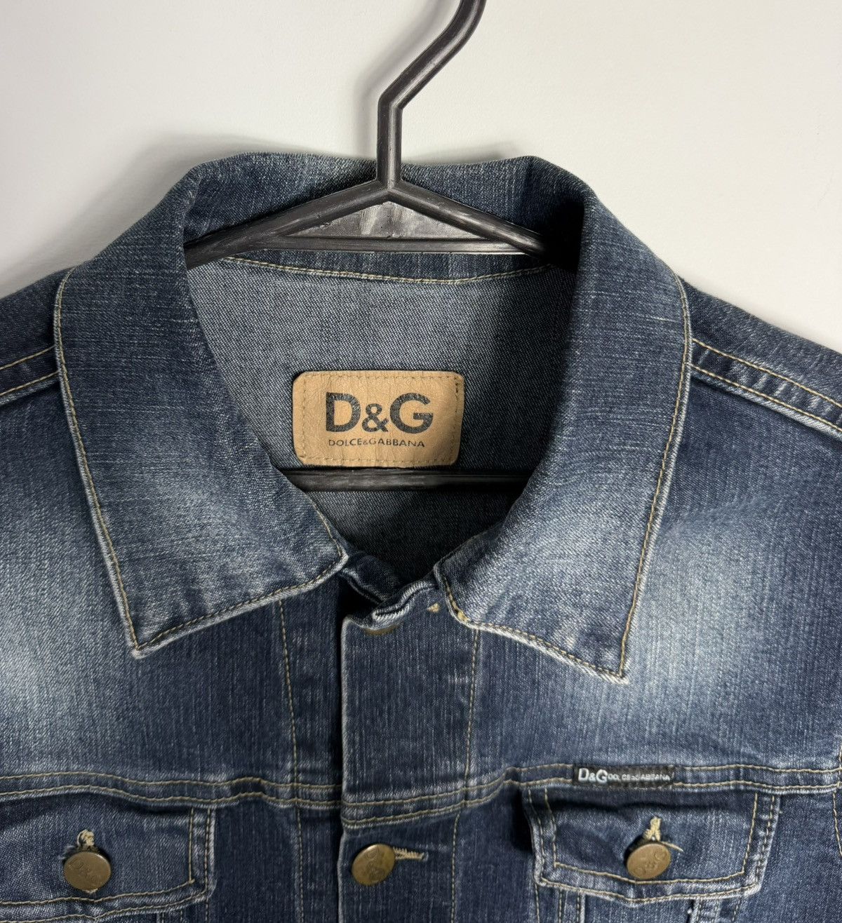 Dolce & Gabbana Dolce & Gabbana Vintage 90's Diamond Sleeveless Denim Jacket Size S / US 4 / IT 40 - 6 Thumbnail