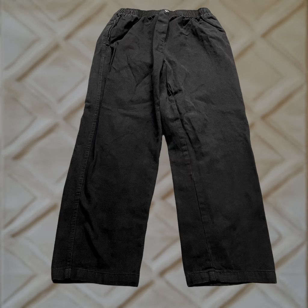 Vintage Woman Within Jeans Pants Womens Plus 16W Black Classic Fit Straight 30x29 16W Plus Size Denim Jeans Women Black Straight Size 30" / US 8 / IT 44 - 1 Thumbnail