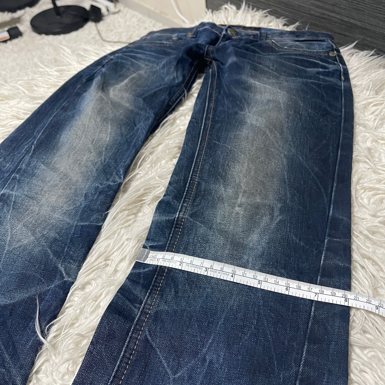 Hysteric Glamour × Undercover Vintage Japanese Brand Faded Wash Low-rise Denim Jeans Blue Size 30" / US 8 / IT 44 - 15 Thumbnail