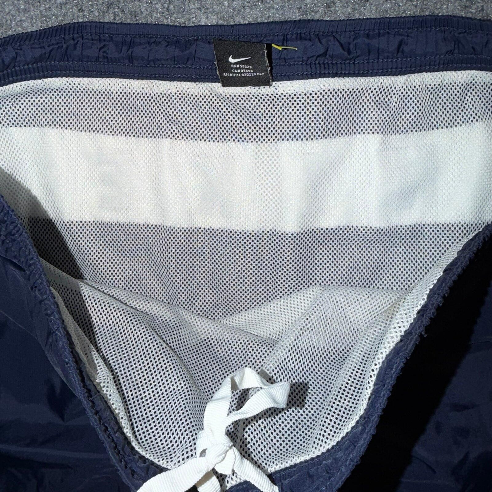Nike Nike Navy Blue Spellout Lined Surf Board Shorts Mens LG Size US 34 / EU 50 - 5 Thumbnail