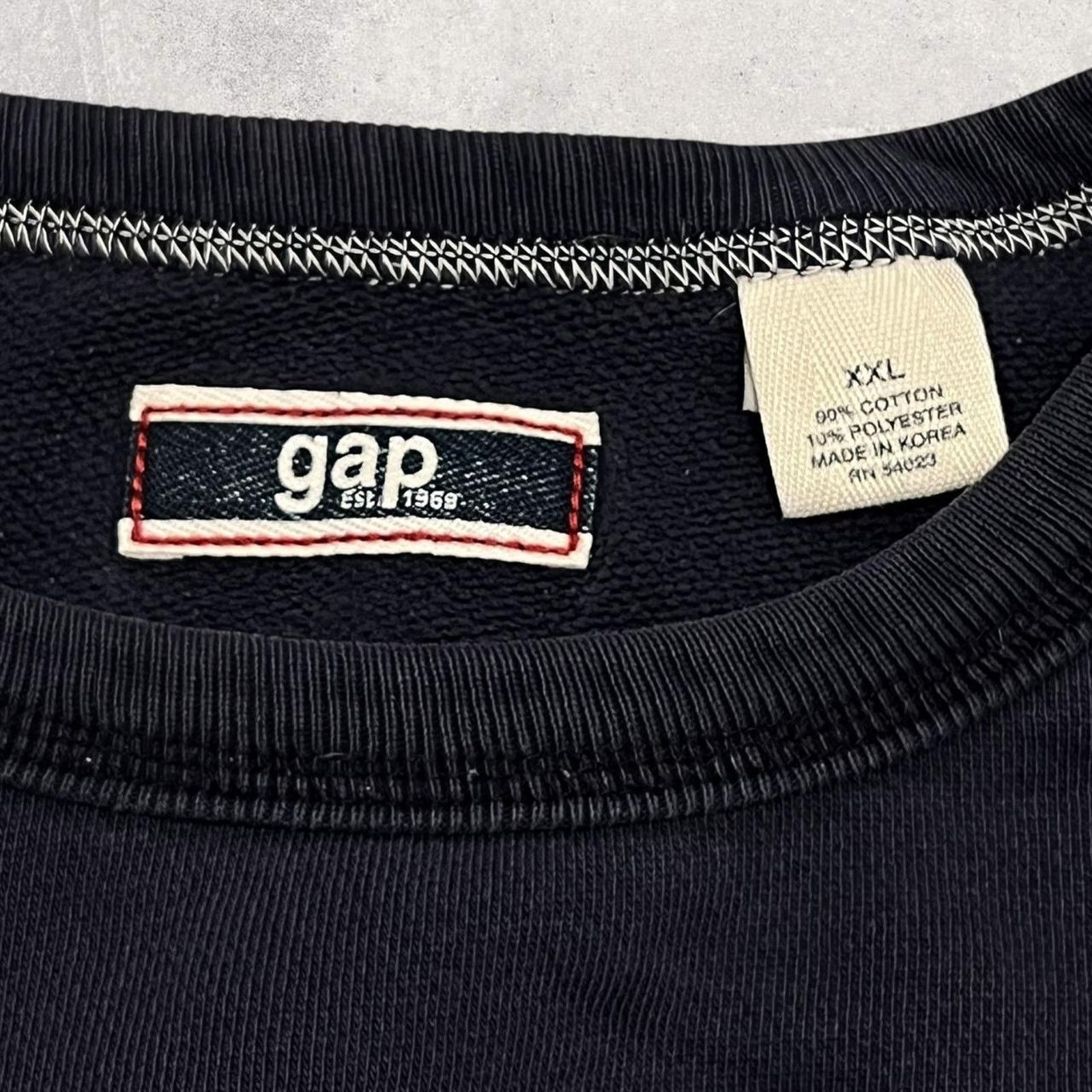 Gap The GAP (Vintage) 90’s Logo Navy Blue Crewneck Sweatshirt Size US XXL / EU 58 / 5 - 6 Thumbnail