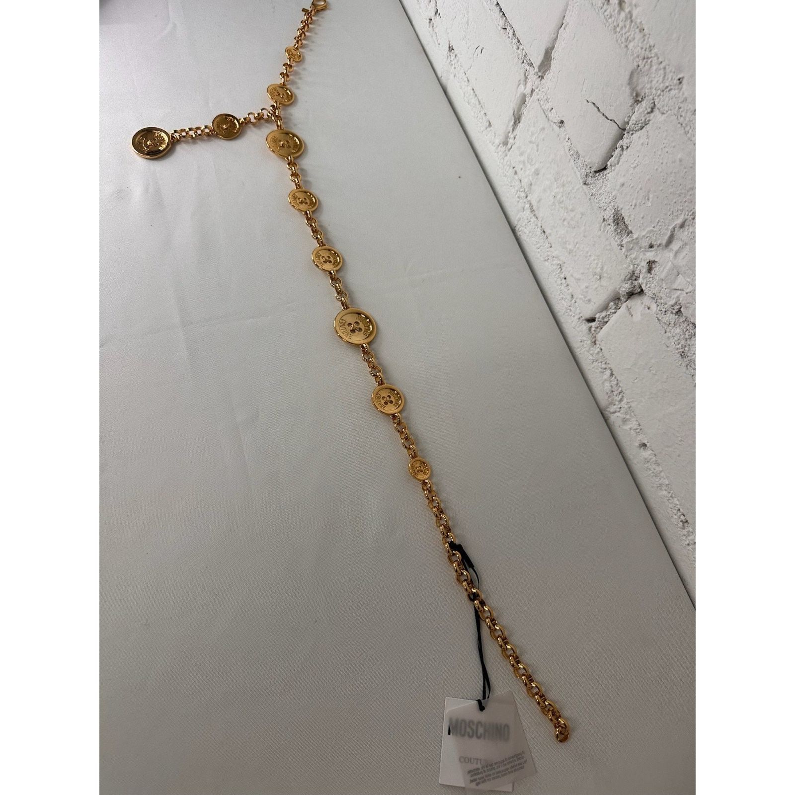 Moschino AW23 Moschino Couture Jeremy Scott Gold Dress Belt Buttons Size ONE SIZE - 6 Thumbnail