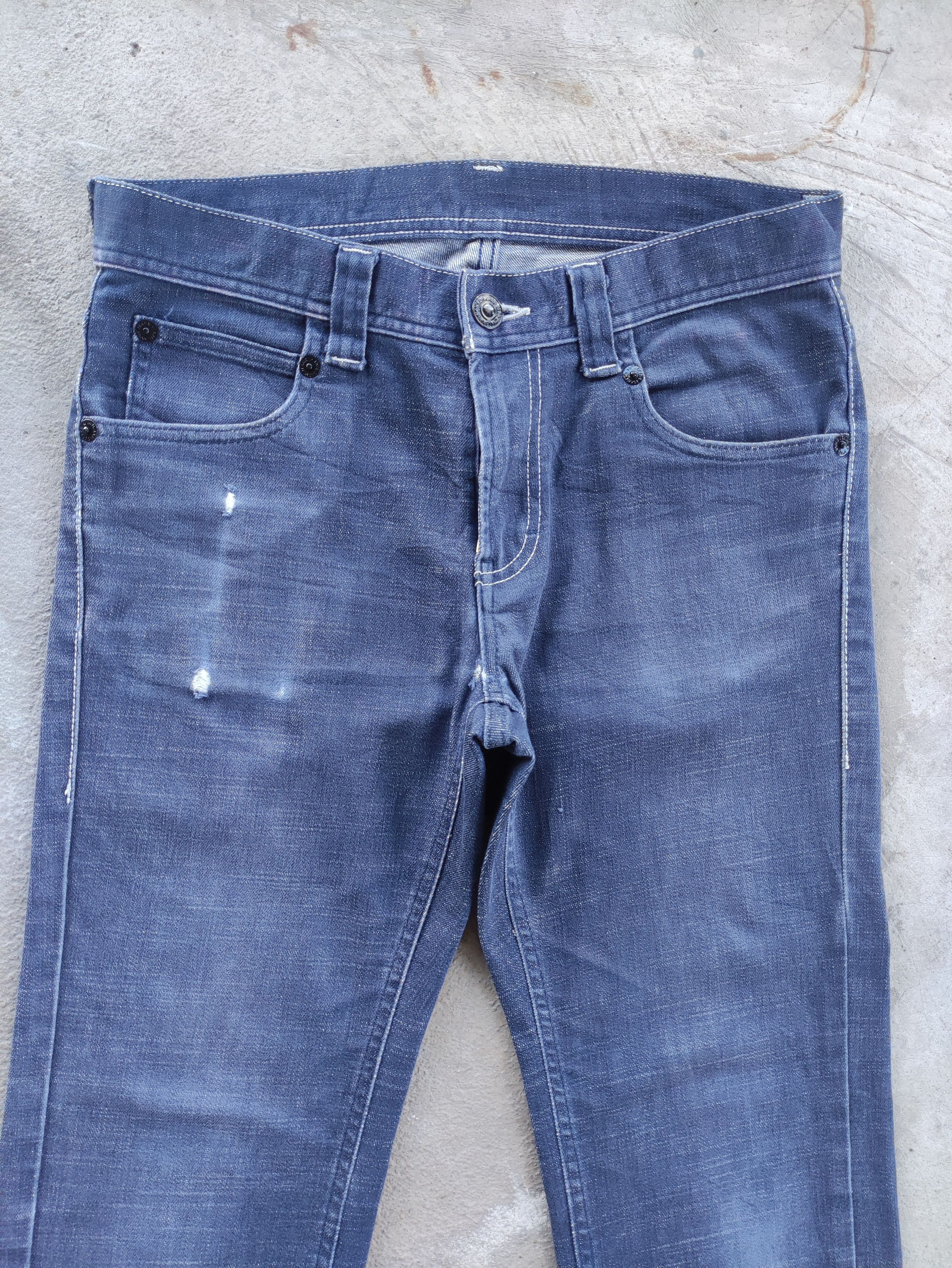 Japanese Brand Vintage Japanese Denim Distressed Faded Jean Size US 32 / EU 48 - 3 Thumbnail