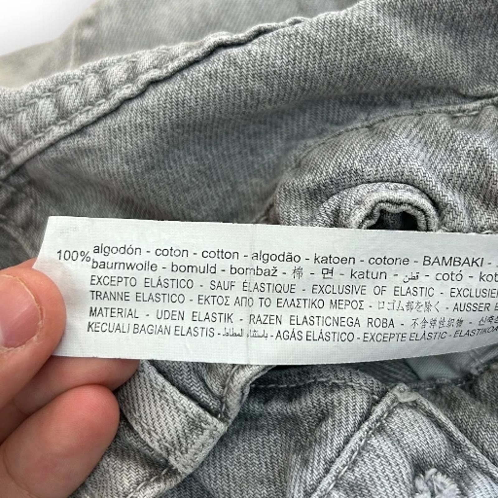 Zara Zara Cuffed Regular Fit Girls Jeans Size: 11-12 Years (G29) Size 24" / US 00 / IT 34 - 6 Thumbnail