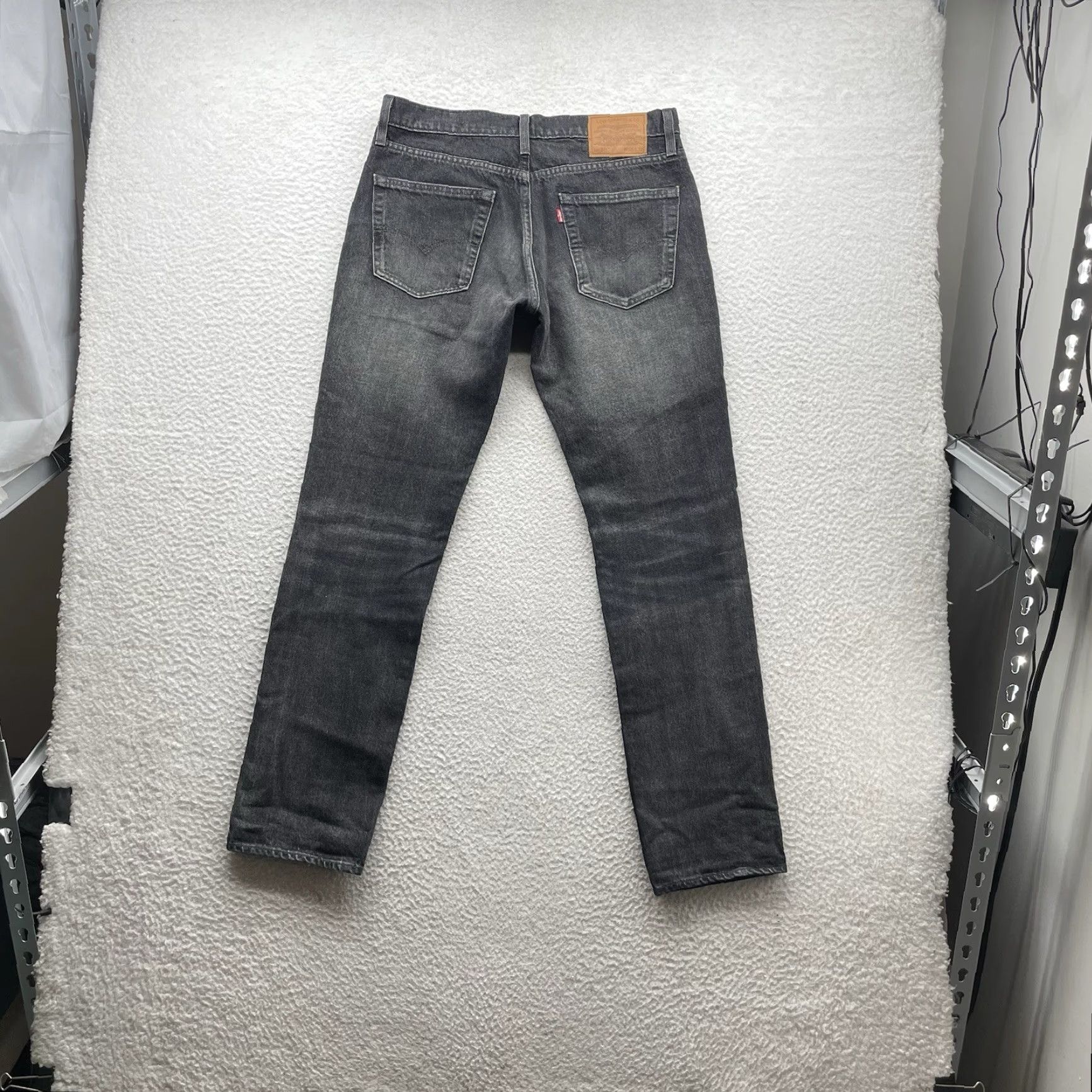 Levi's Levi's Premium Jeans Mens 32x32 Dark Gray Slim Straight 5-Pocket Denim Cotton Logo Vintage not Size US 32 / EU 48 - 5 Thumbnail