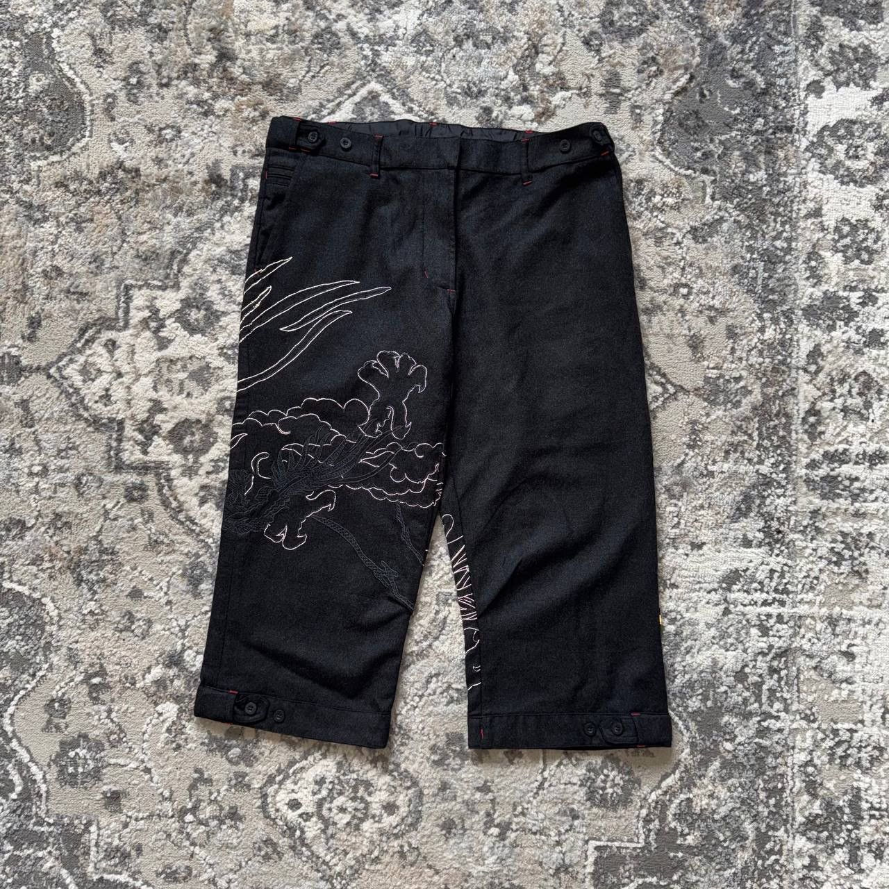 Maharishi Maharishi Wool Flannel Capri Dragon Embroidery 3M Pants Size 29" - 2 Thumbnail