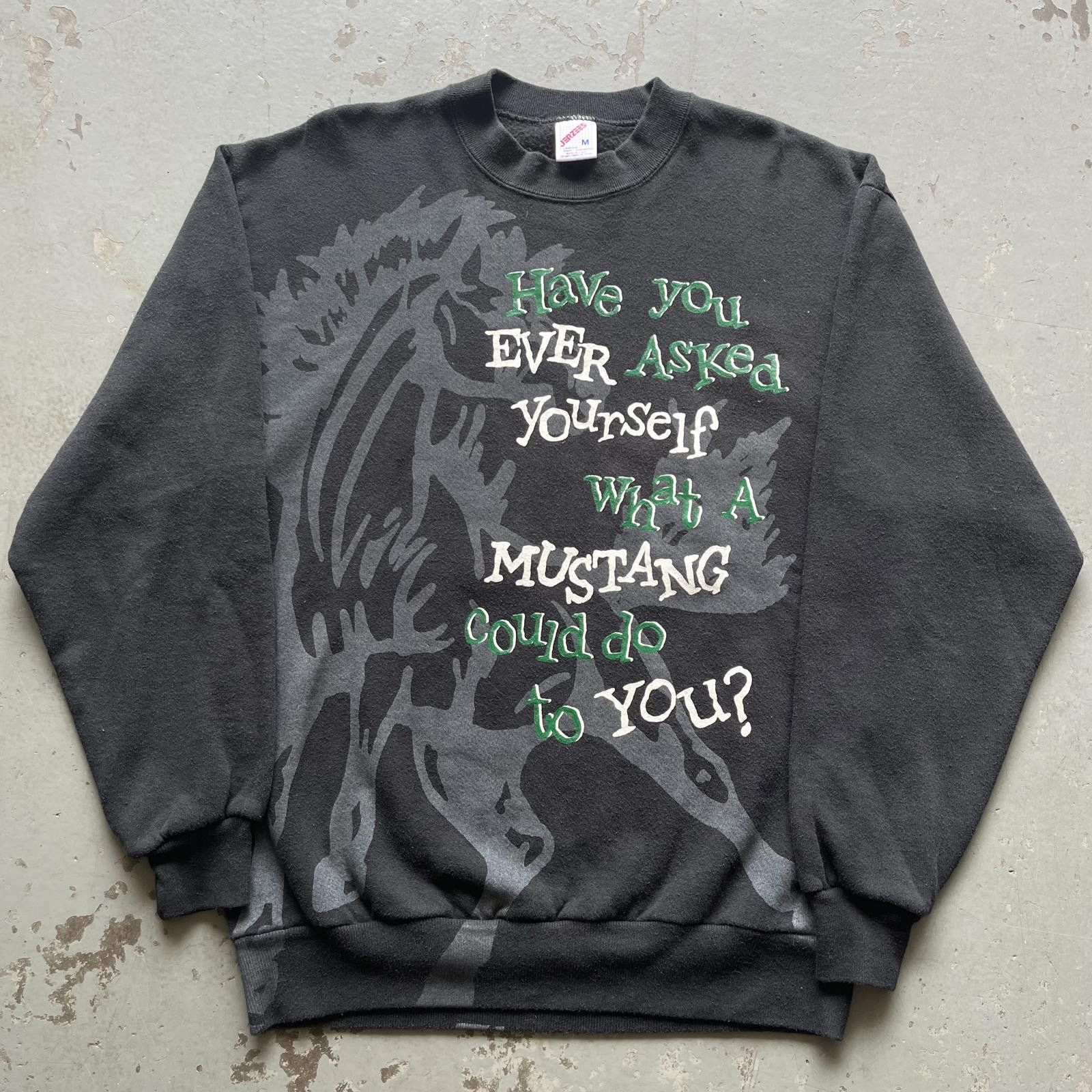 Mustang × Vintage Vintage 90s Mustang Sports Car Double Sided Tough Sweatshirt Size US M / EU 48-50 / 2 - 1 Thumbnail