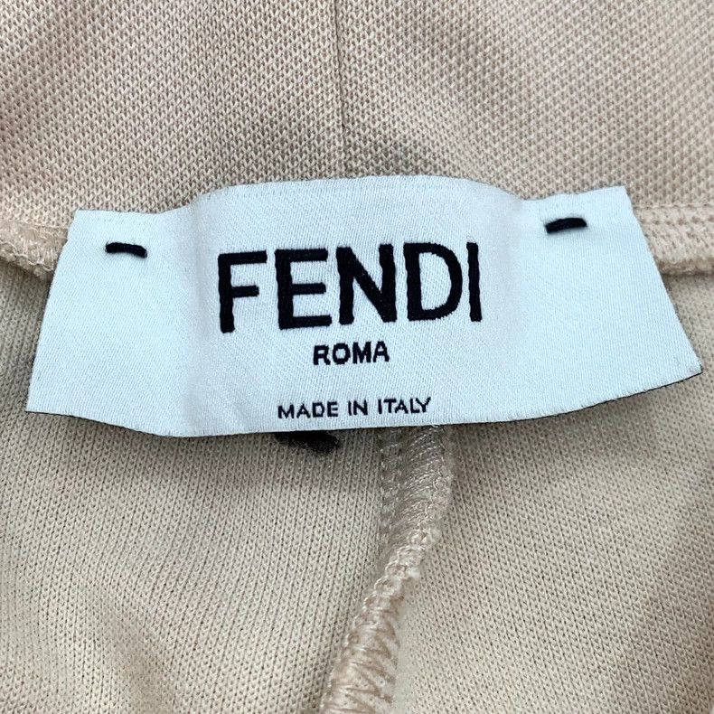Fendi FENDI Beige Monogram Drawstring Straight Leg Trousers Size 42" / US 20 - 5 Thumbnail