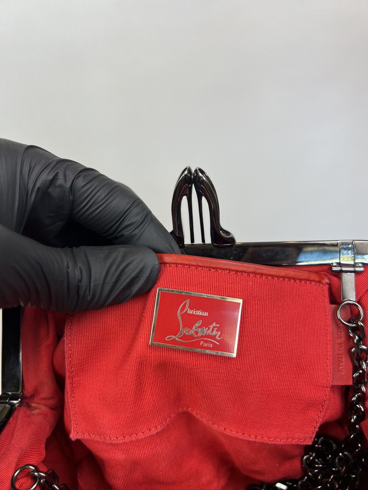 Christian Louboutin Christian Louboutin Clutch Italy Suede bag Size ONE SIZE - 11 Thumbnail