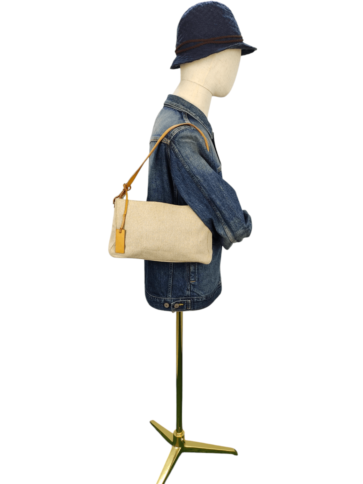 Junko Shimada Vintage Junko Shimada Japan Canvas Mix Leather Shoulder Bag Size ONE SIZE - 2 Thumbnail