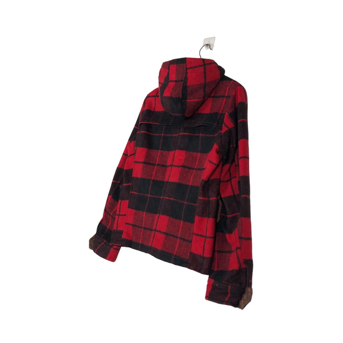 🔥Cropped Wool Biker Jacket Tartan Design Simpilicate Plus