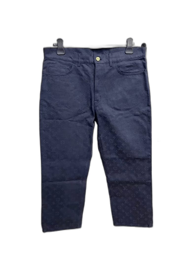 Louis Vuitton Dark Blue Designer Denim Pants Size 36-2506 Size US 36 / EU 52 - 1 Thumbnail