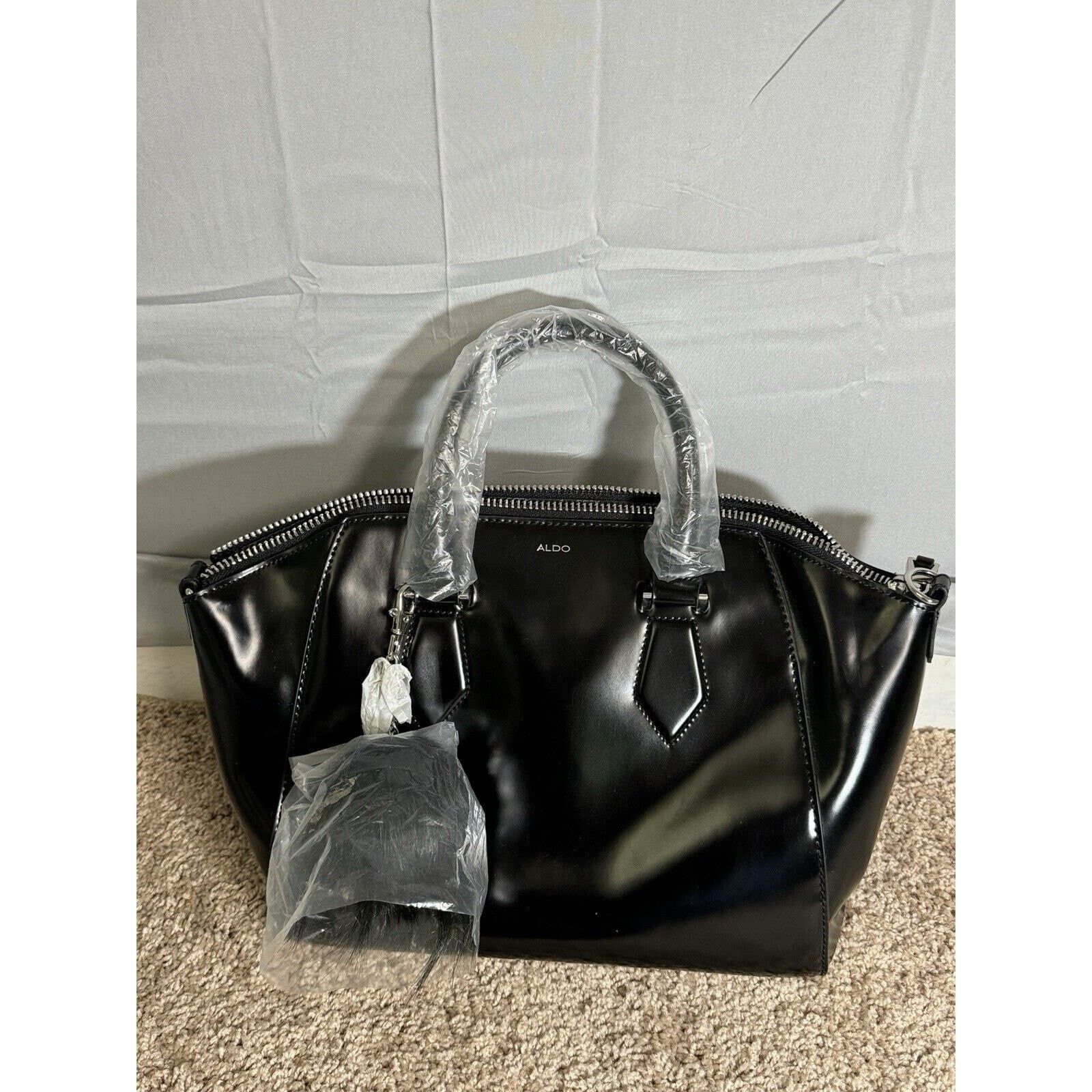 Aldo ALDO Womens Black Handbag Size ONE SIZE - 3 Thumbnail