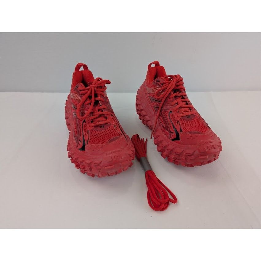 Balenciaga o1rshd1 Bouncer / Defender Sneaker in Red / Black Size US 8 / EU 41 - 6 Thumbnail