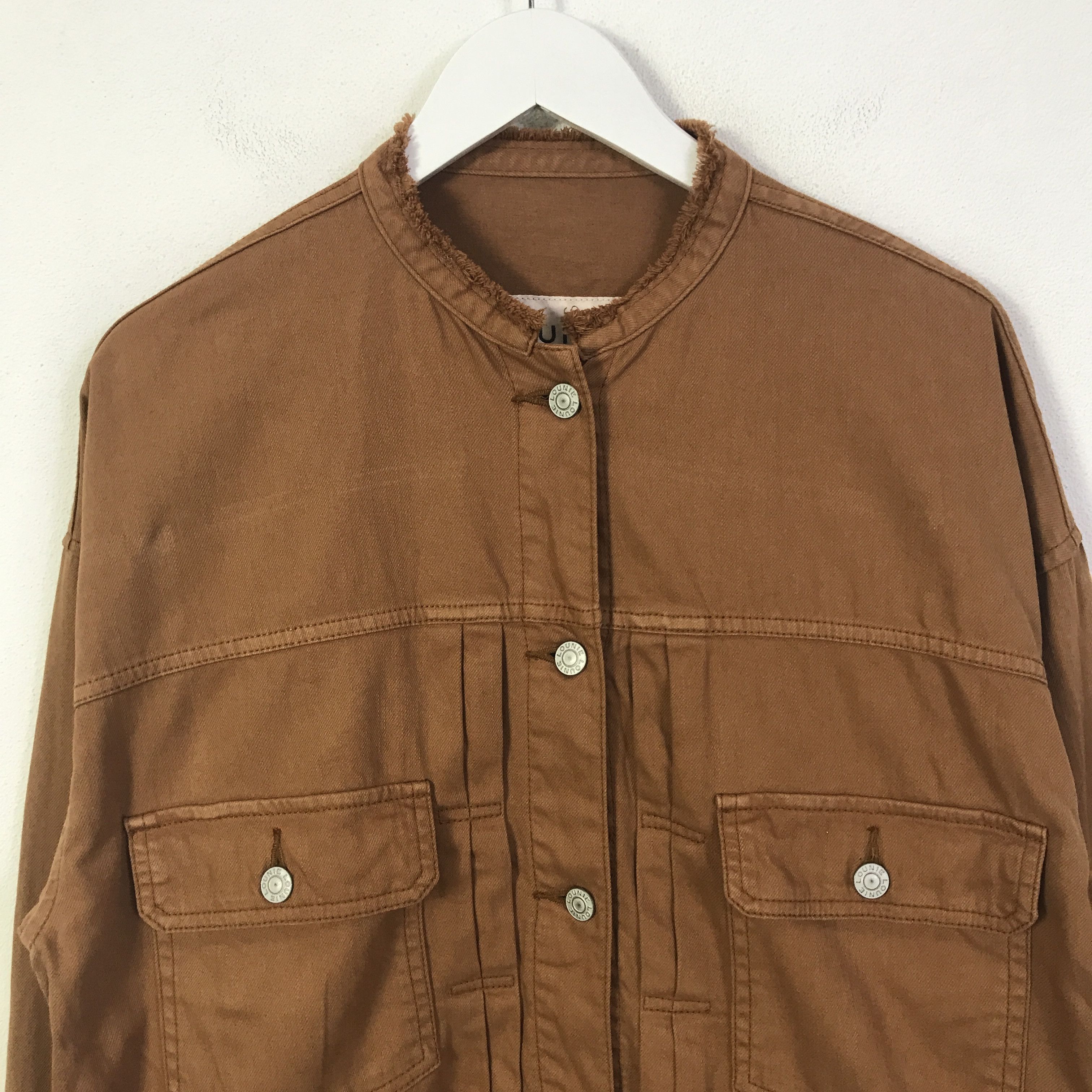 Japanese Brand Lounie Design Type 2 Pocket denim jacket K87B14 Size US L / EU 52-54 / 3 - 2 Thumbnail