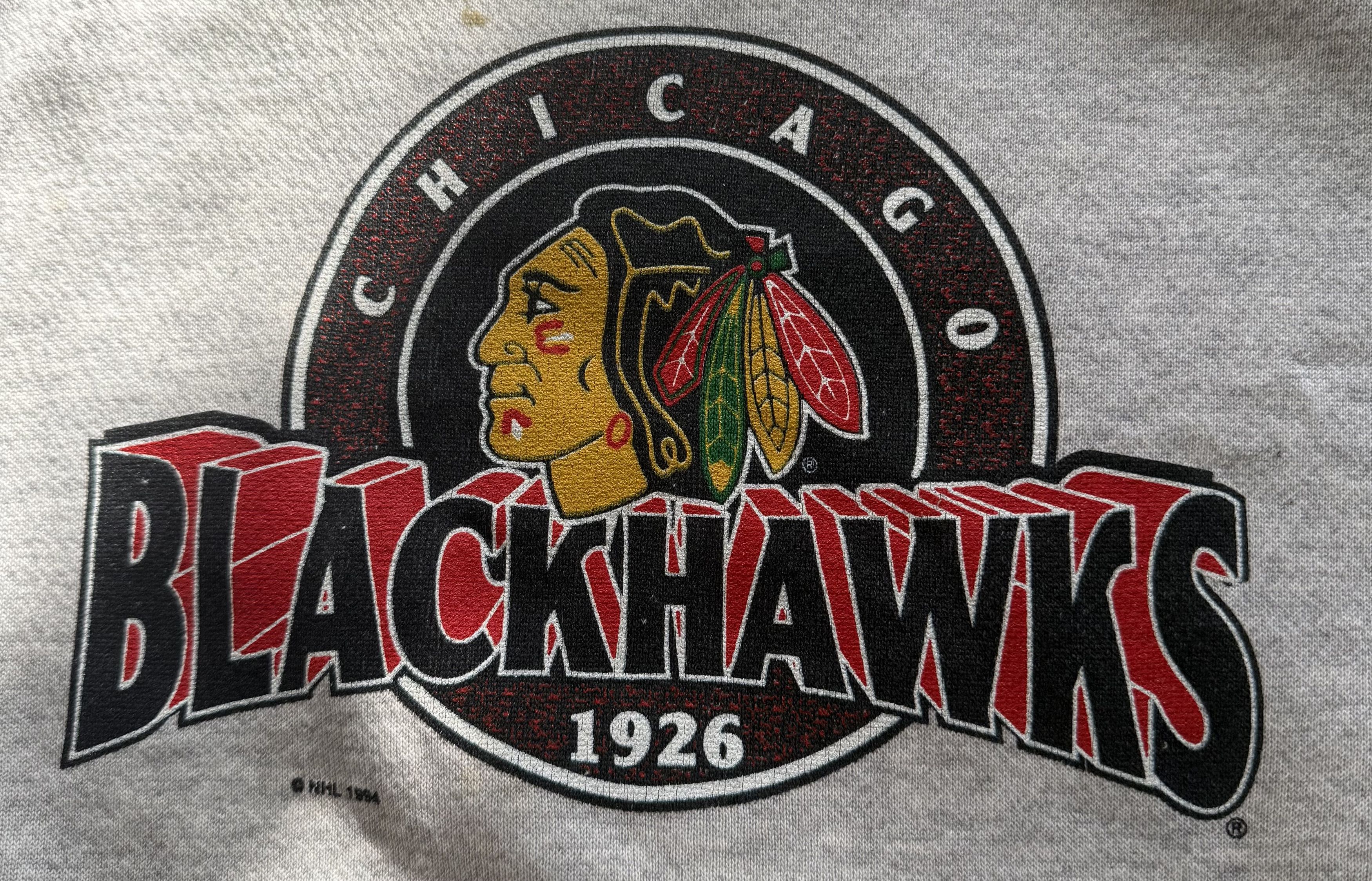 NHL Vintage 1993 Chicago Blackhawks Starter Crewneck Sweatshirt Size US L / EU 52-54 / 3 - 3 Thumbnail