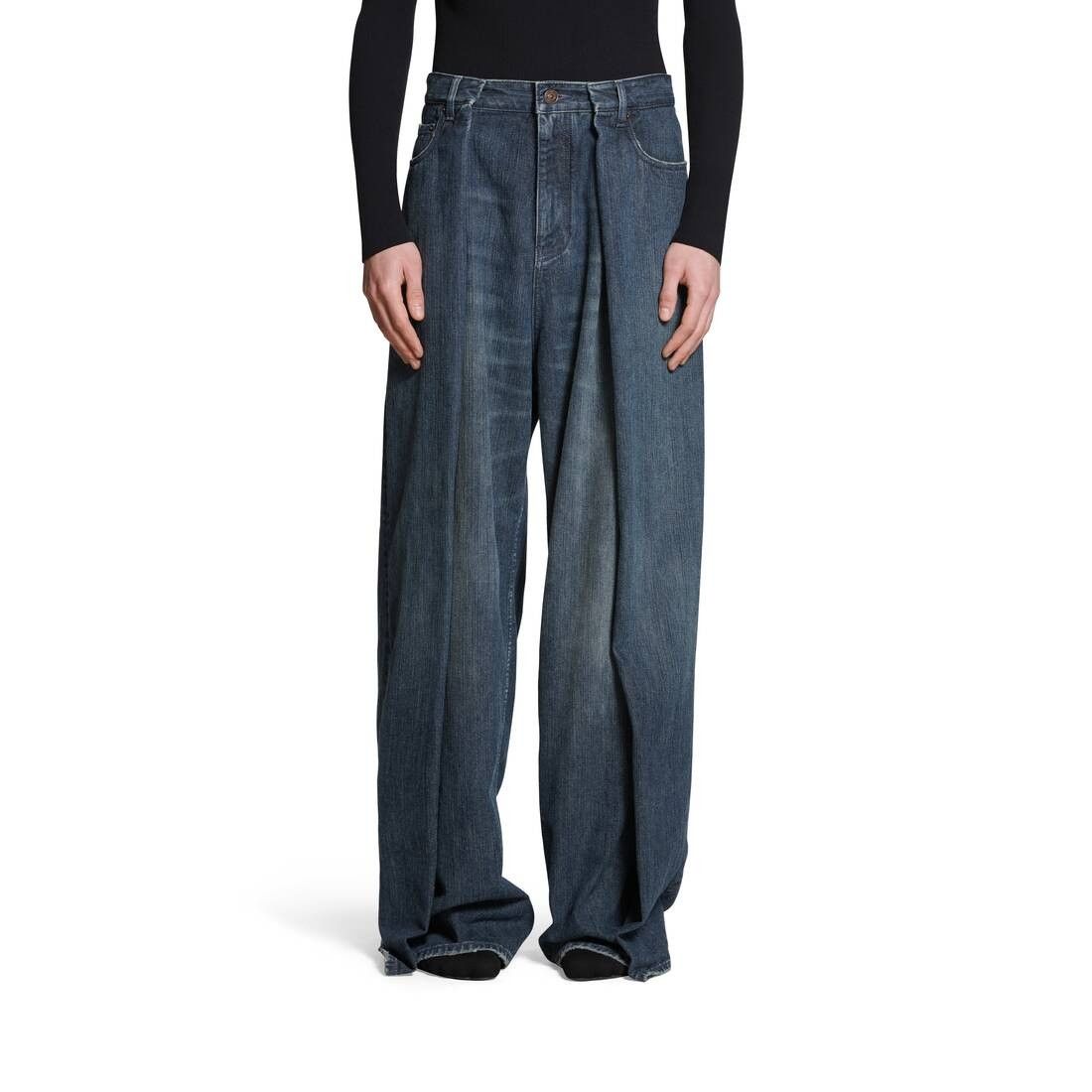 Balenciaga oc11z0225 Double Side Jean Pant in Dark Blue Size US 34 / EU 50 - 5 Thumbnail