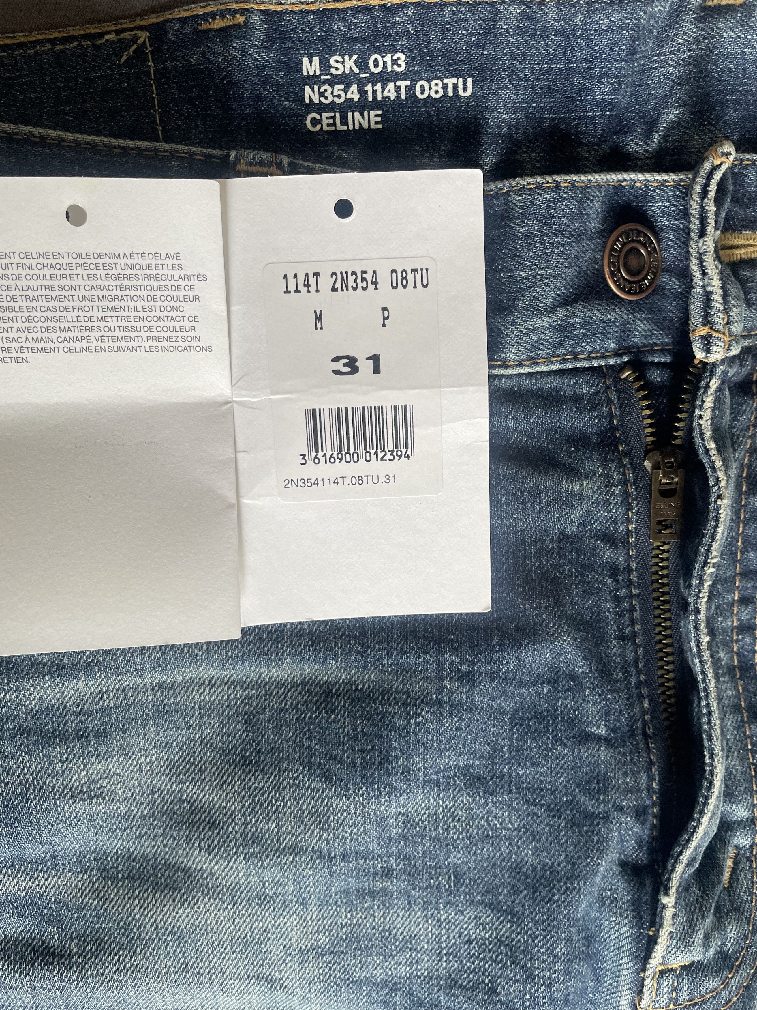 image of Celine Skinny Denim Union Vintage, Men's (Size 31)