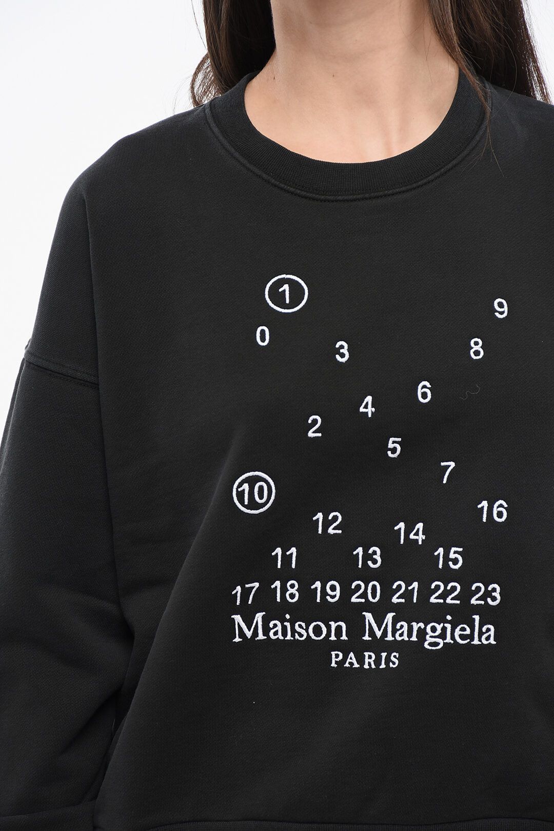 Maison Margiela og1mm0825 Crewneck Sweatshirt in Black Size S / US 4 / IT 40 - 3 Thumbnail