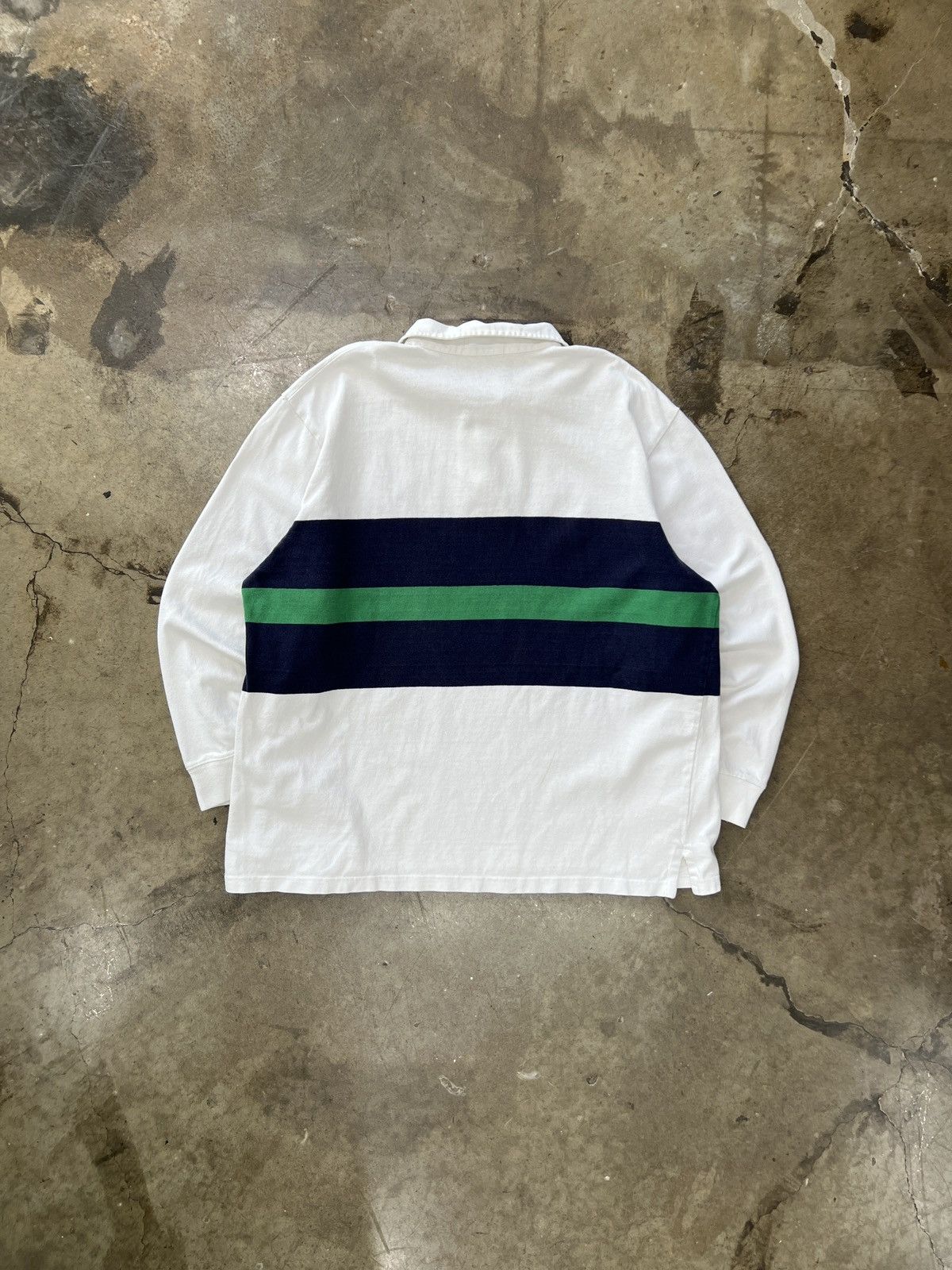 Polo Ralph Lauren Vintage Ralph Lauren Polo Blue Green Y2K LS Polo XL Size US XL / EU 56 / 4 - 4 Thumbnail