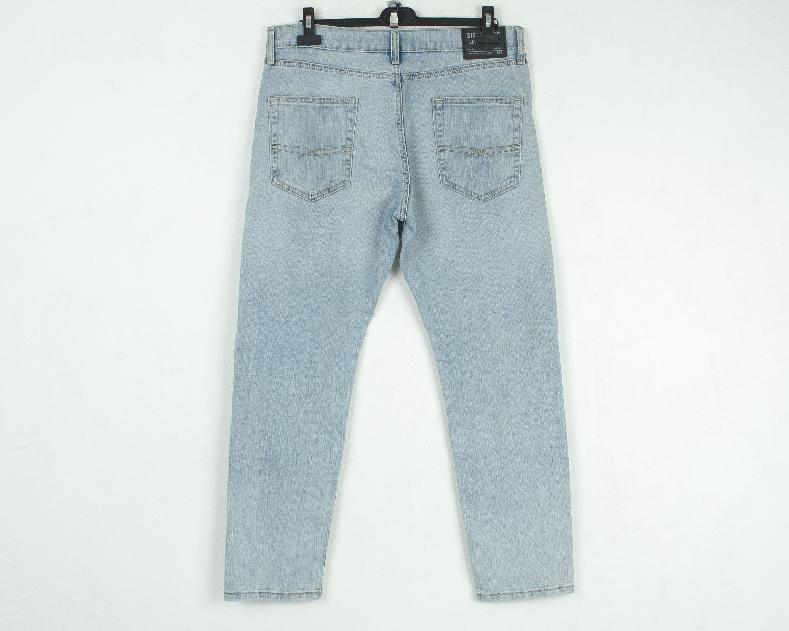 Levi's Signature S47 W34 L30 Jeans Denim Pants Zip Fly Taper Reg Size US 34 / EU 50 - 4 Thumbnail