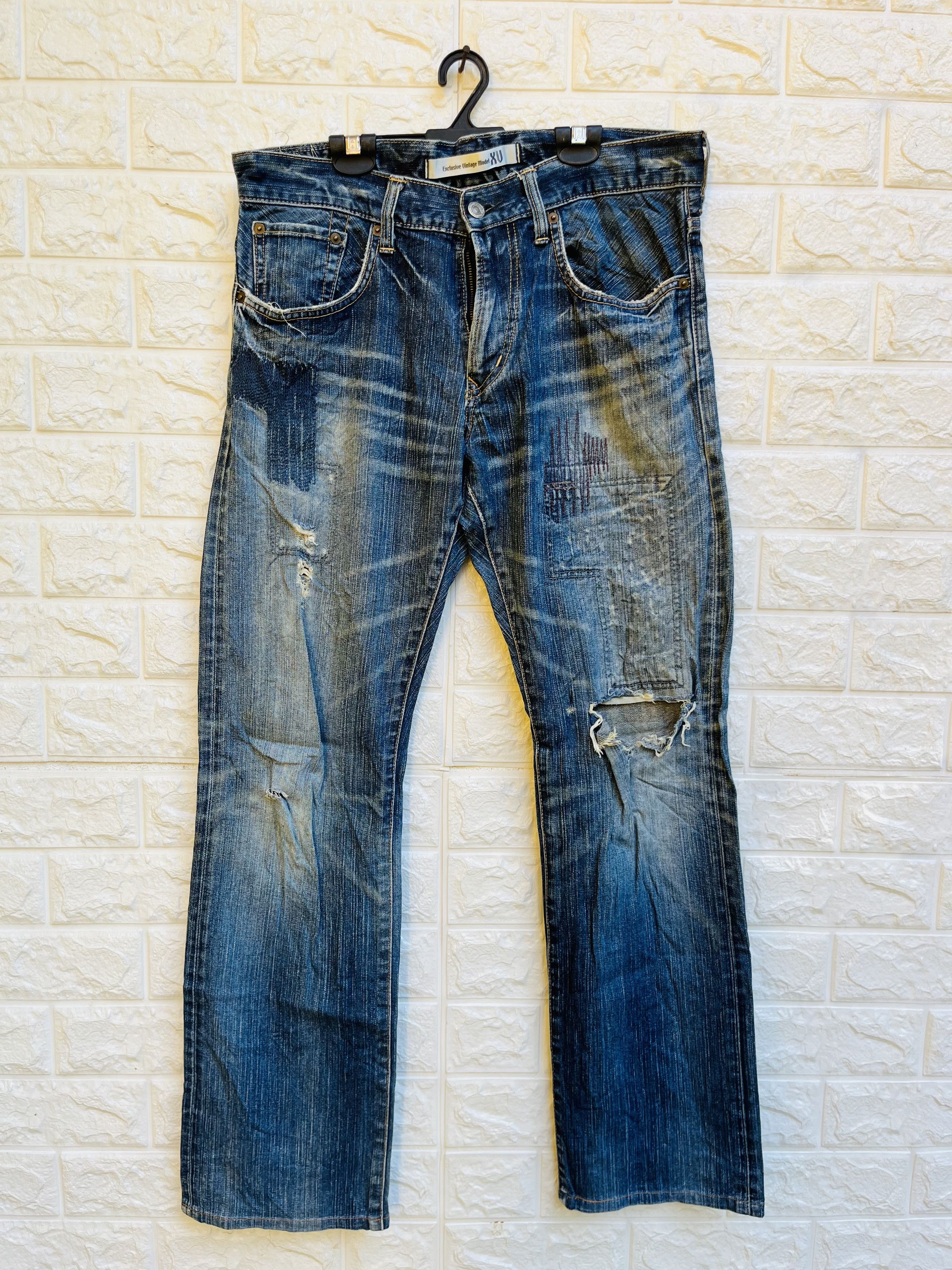 Japanese Brand × Vintage Vintage Edwin Distressed Japanese Designer Fashion Style Size US 33 - 1 Thumbnail