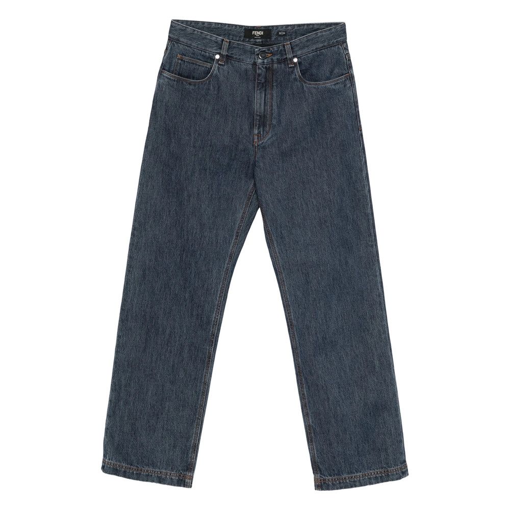 Fendi Fendi BLUE Denim - Bootcut Jeans Size US 34 / EU 50 - 1 Thumbnail