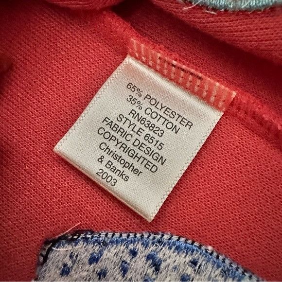 Other Vintage 2003 Christopher & Banks Coral Knit Cardigan with Wi Size M / US 6-8 / IT 42-44 - 7 Thumbnail