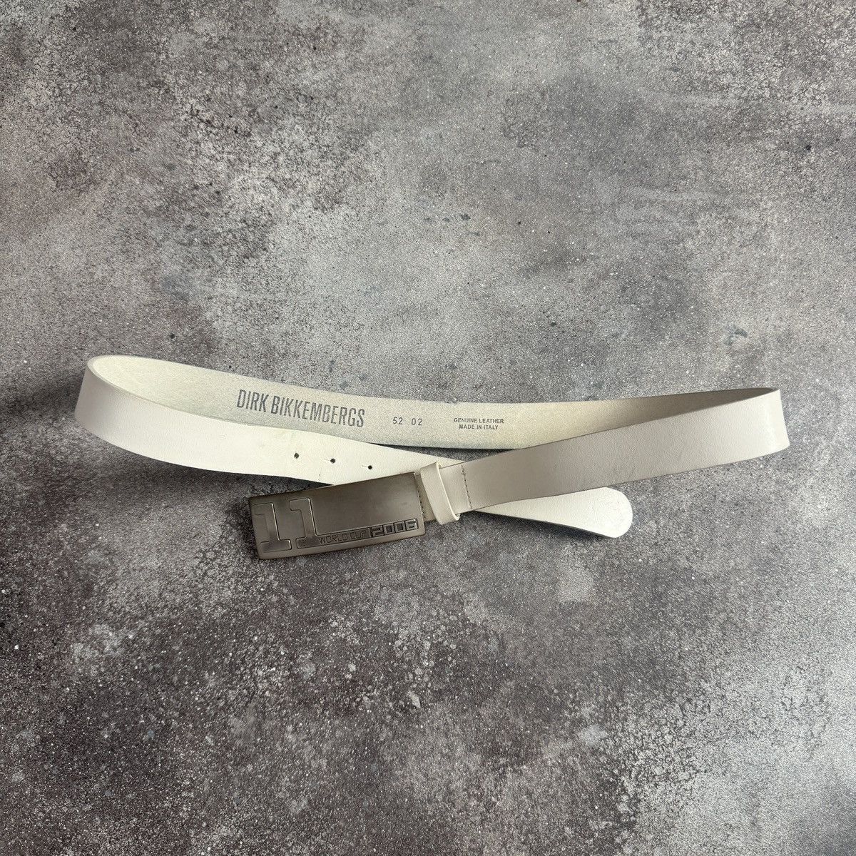 Dirk Bikkembergs Dirk Bikkembergs Archive Vintage 2006 World Cup Leather Belt Size ONE SIZE - 2 Thumbnail