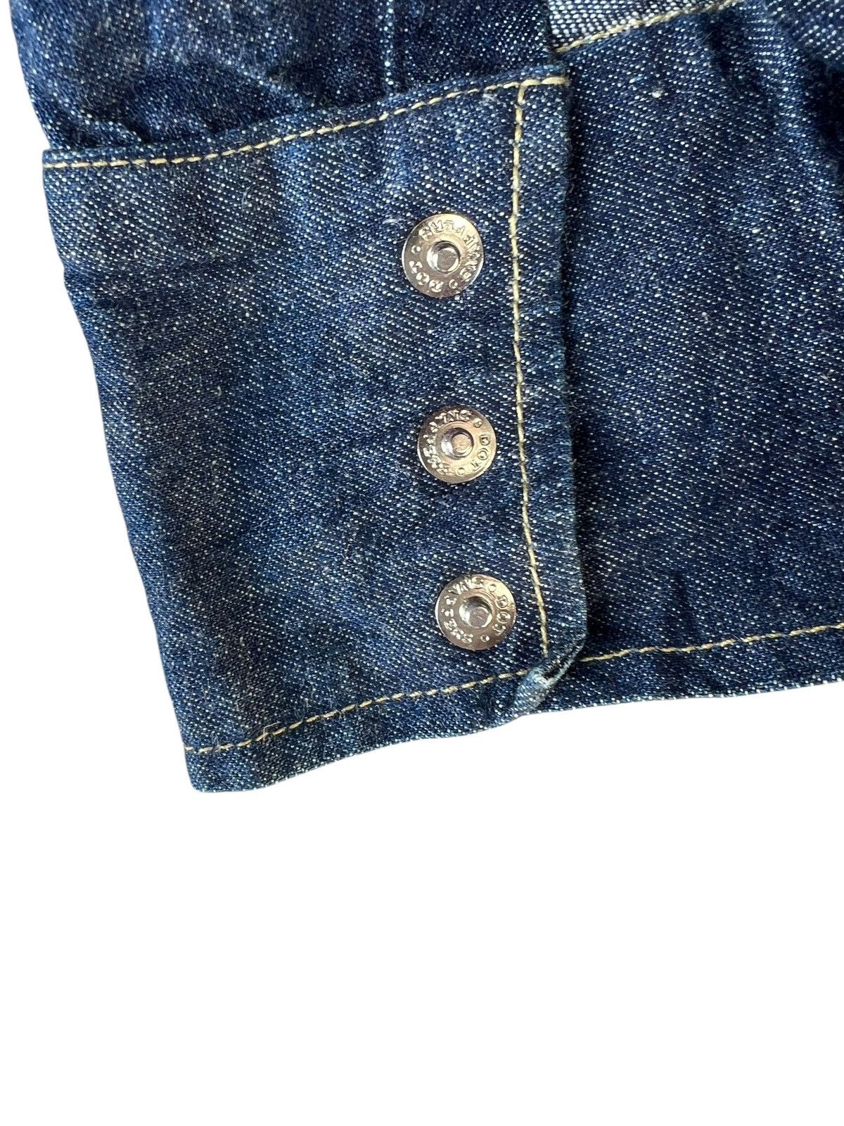 Levi's Vintage Clothing Vintage 2000 Levi’s Long Horn Big E Denim Western Shirt Size US M / EU 48-50 / 2 - 21 Thumbnail