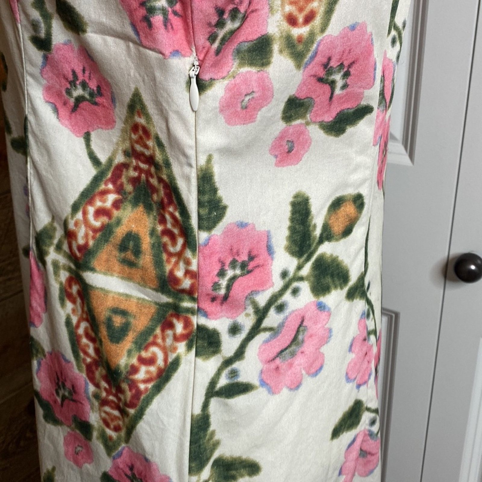 Marni Marni A-Line Dress Pink Floral Poplin Size 40/ US 4 Size S / US 4 / IT 40 - 7 Thumbnail