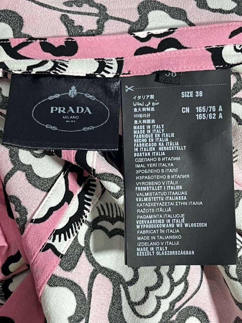Prada Prada Pink patterned long skirt 2502-Nextarrow Size XS / US 0-2 / IT 36-38 - 6 Thumbnail