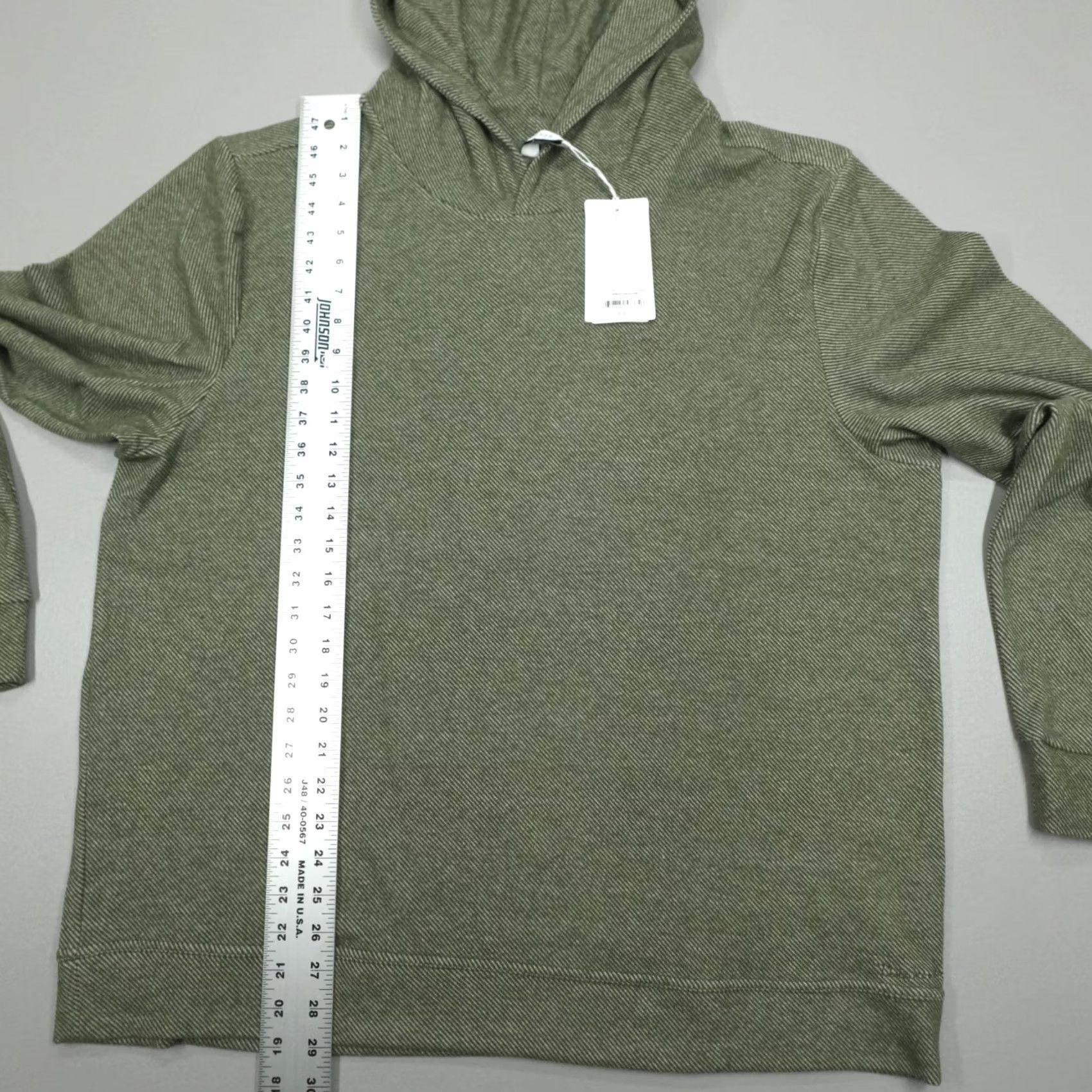 Vintage 7 Diamonds Generation Hoodie Men's Size 2XL Olive Striped Double-Knit Weave Shirt Size US XXL / EU 58 / 5 - 7 Thumbnail