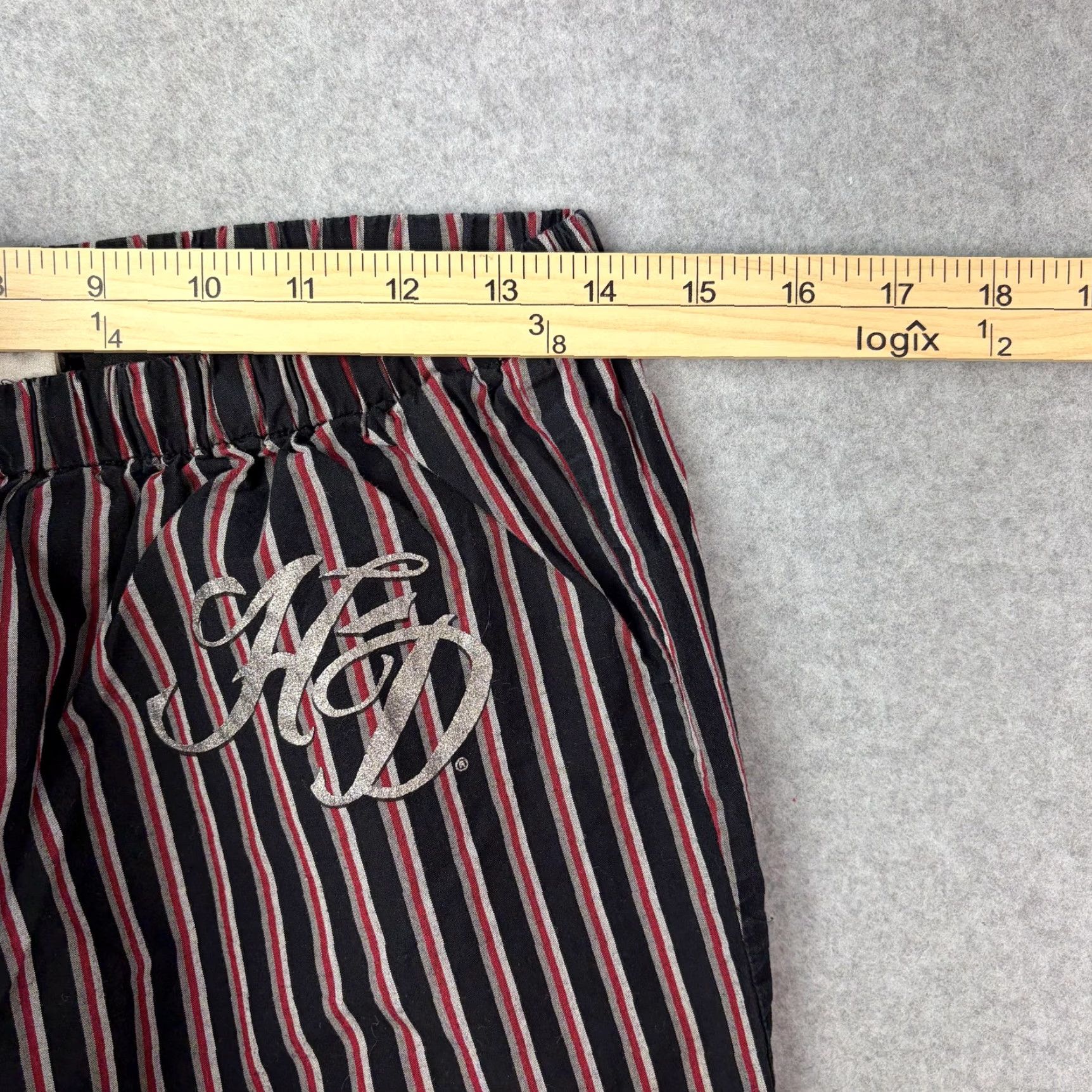 Harley Davidson Harley-Davidson Pajama Pants Womens Small Black Stripe Lounge Sleepwear HD Logo Size 28" / US 6 / IT 42 - 2 Thumbnail