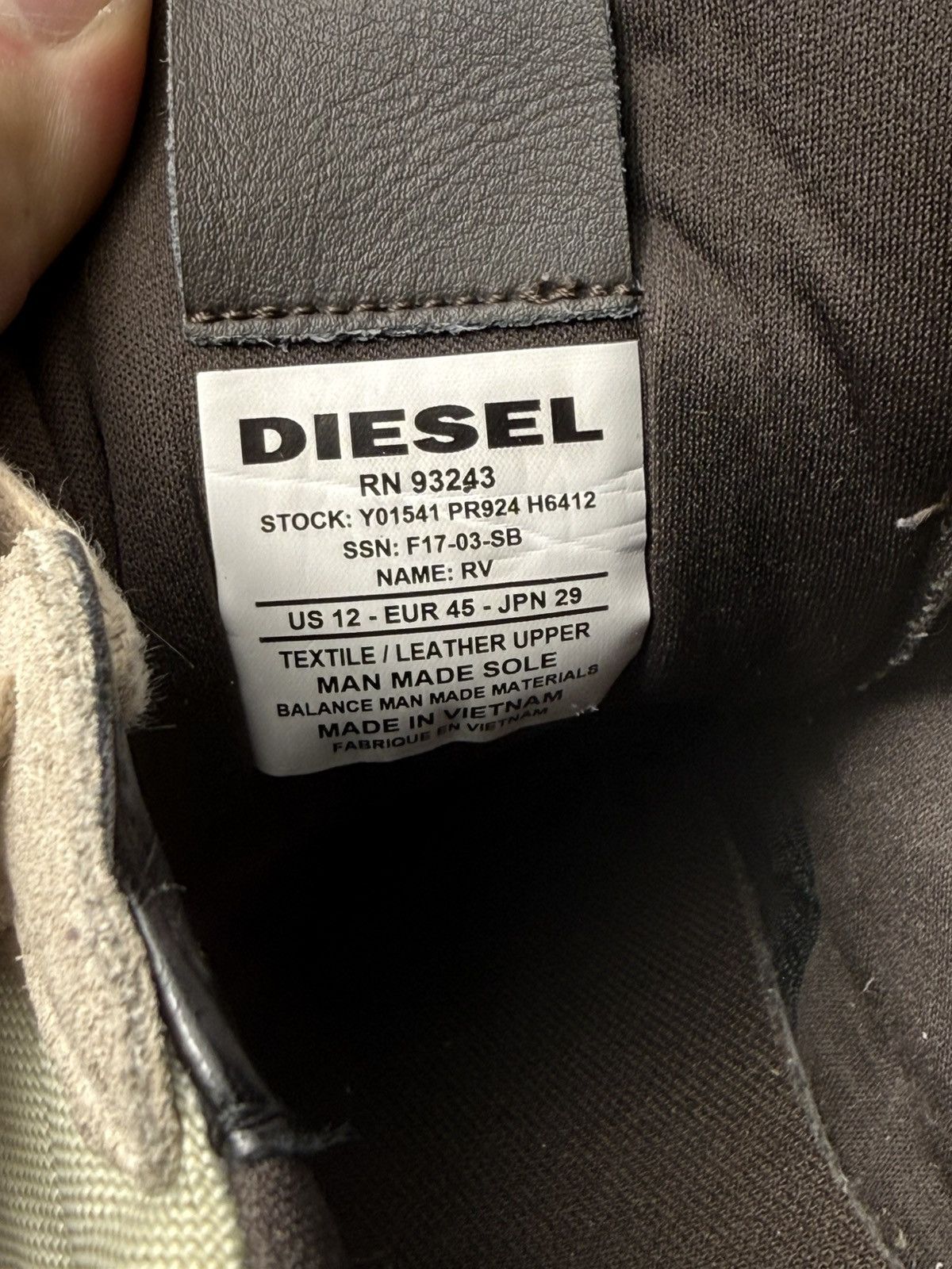 Diesel Diesel Cortt Rv US12 UK11 EUR45 Sneakers Casual Y01541 Size US 12 / EU 45 - 11 Thumbnail
