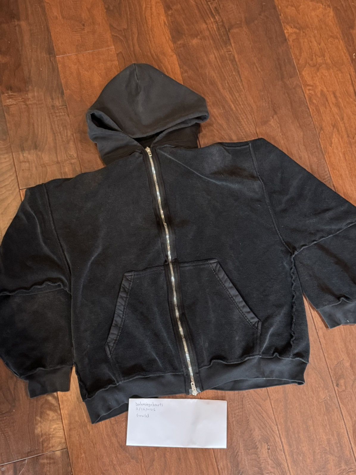 Balenciaga Balenciaga Inside Out Zip Hoodie Size US S / EU 44-46 / 1 - 4 Thumbnail